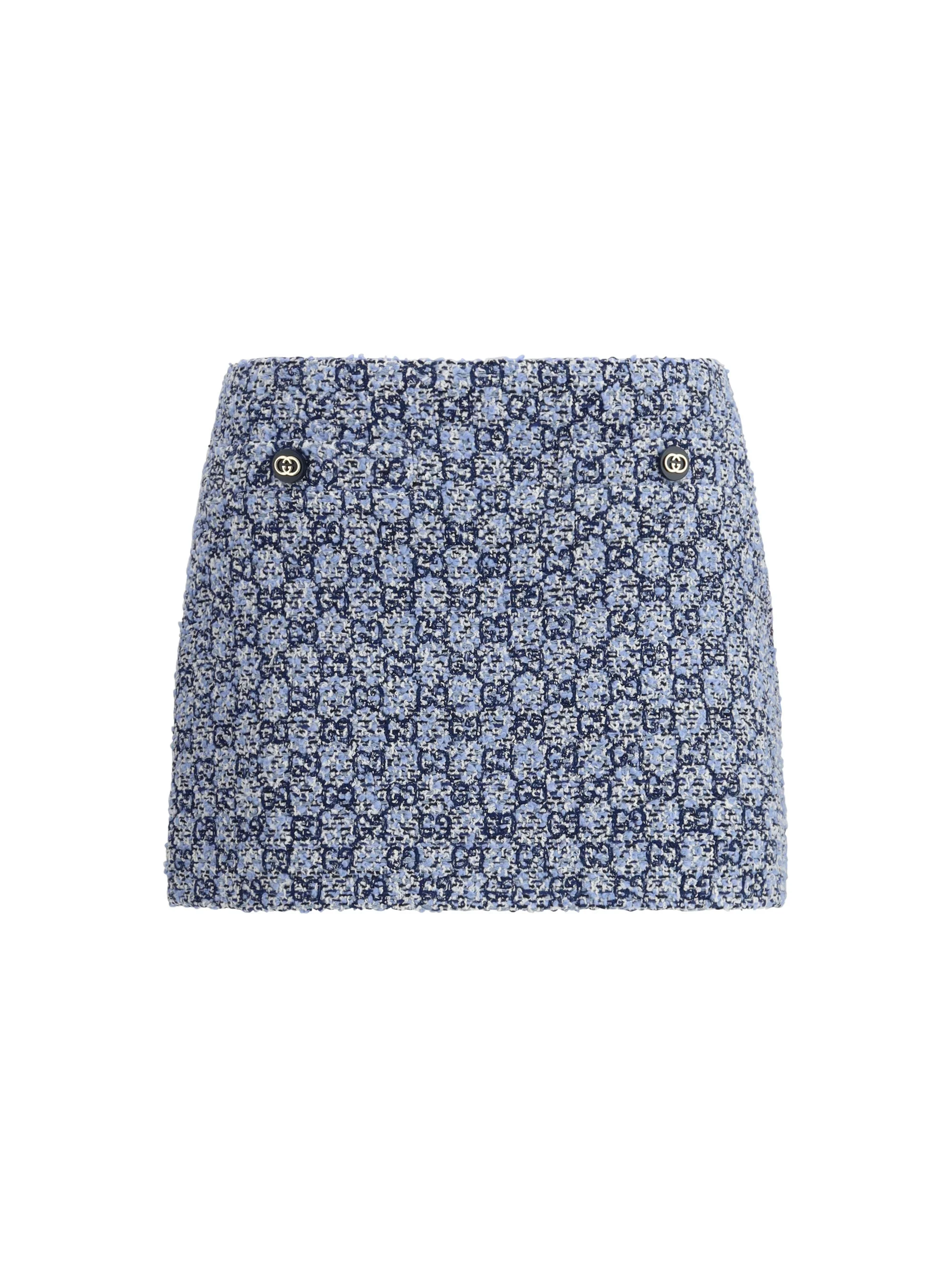 Gucci Women Gg Tweed Skirt - 1