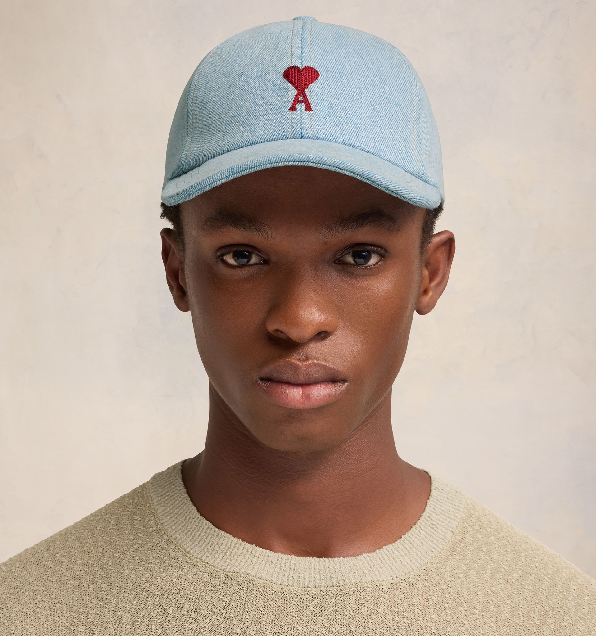 Red Ami de Coeur Embroidery Cap - 3