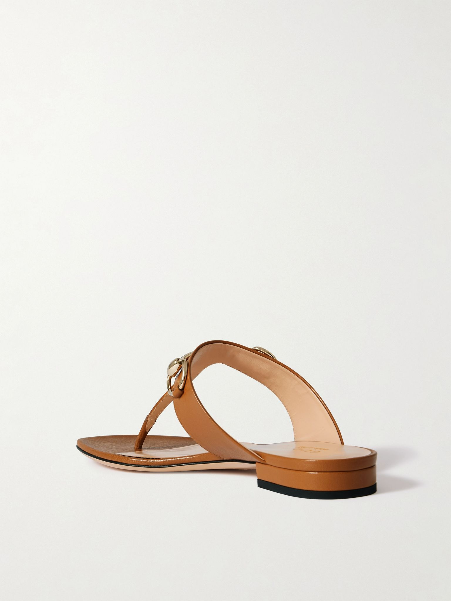 Lady Horsebit leather sandals Brown - 3
