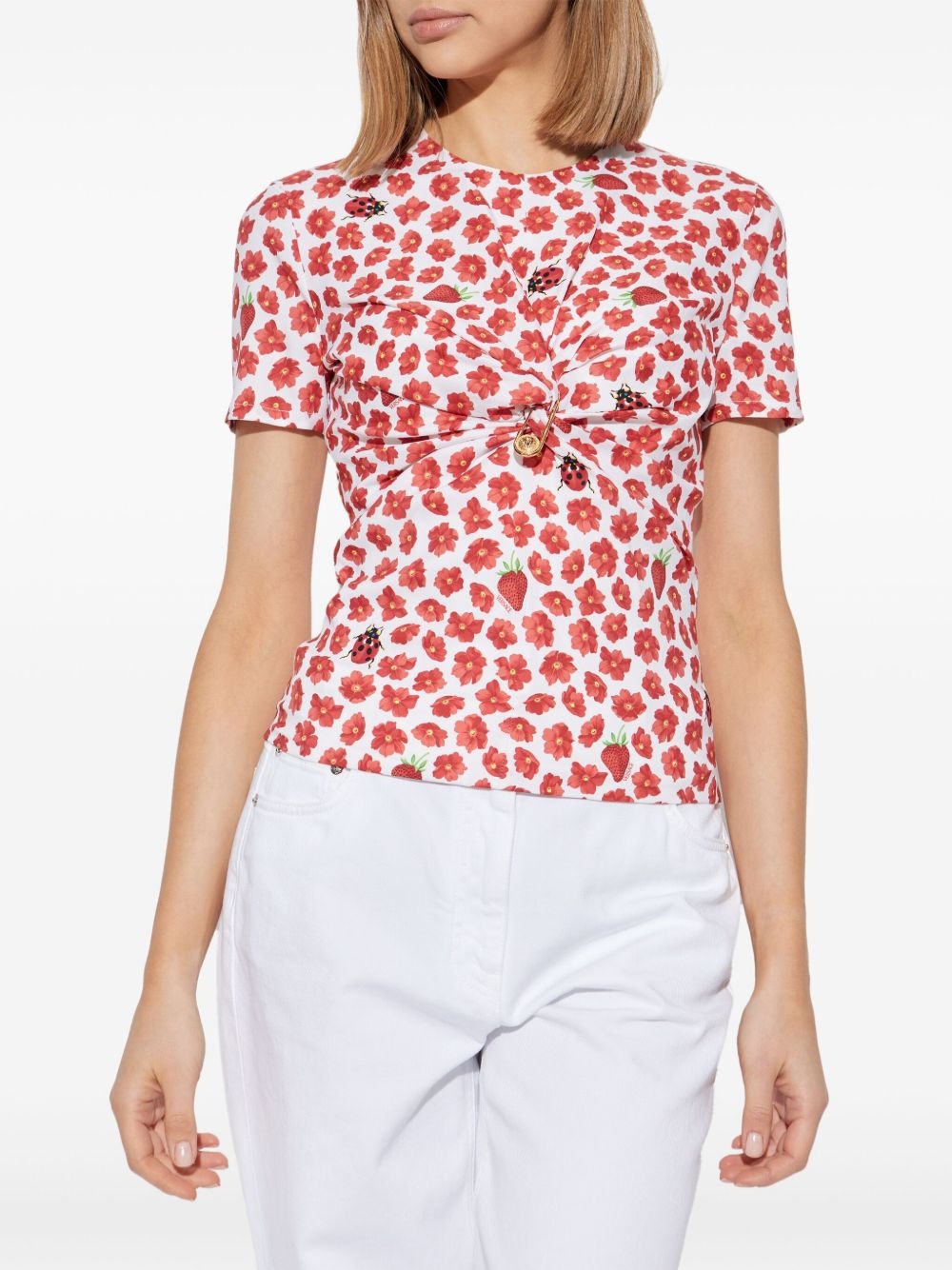 floral-print top - 3