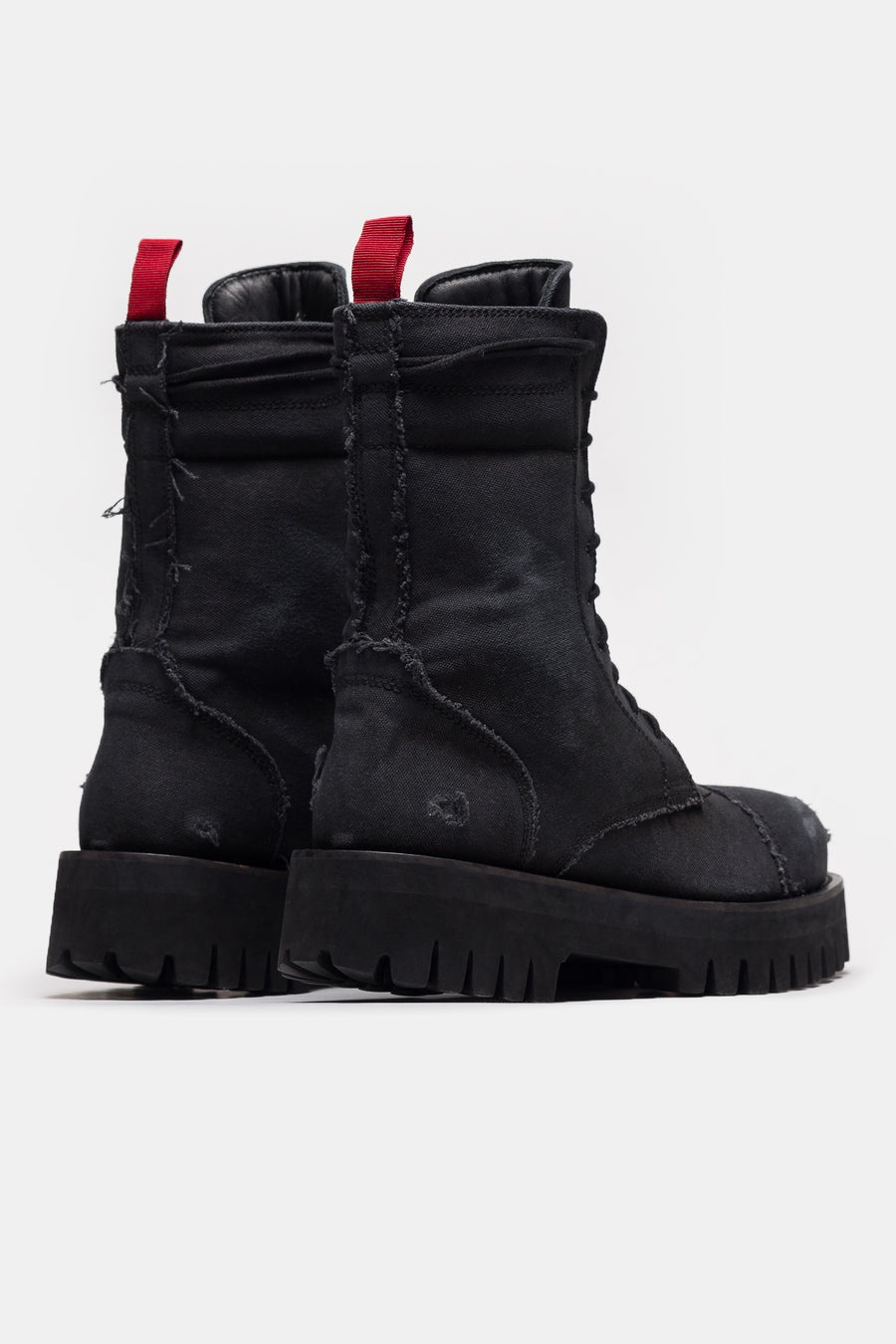 X Boot in Distressed Black - 4
