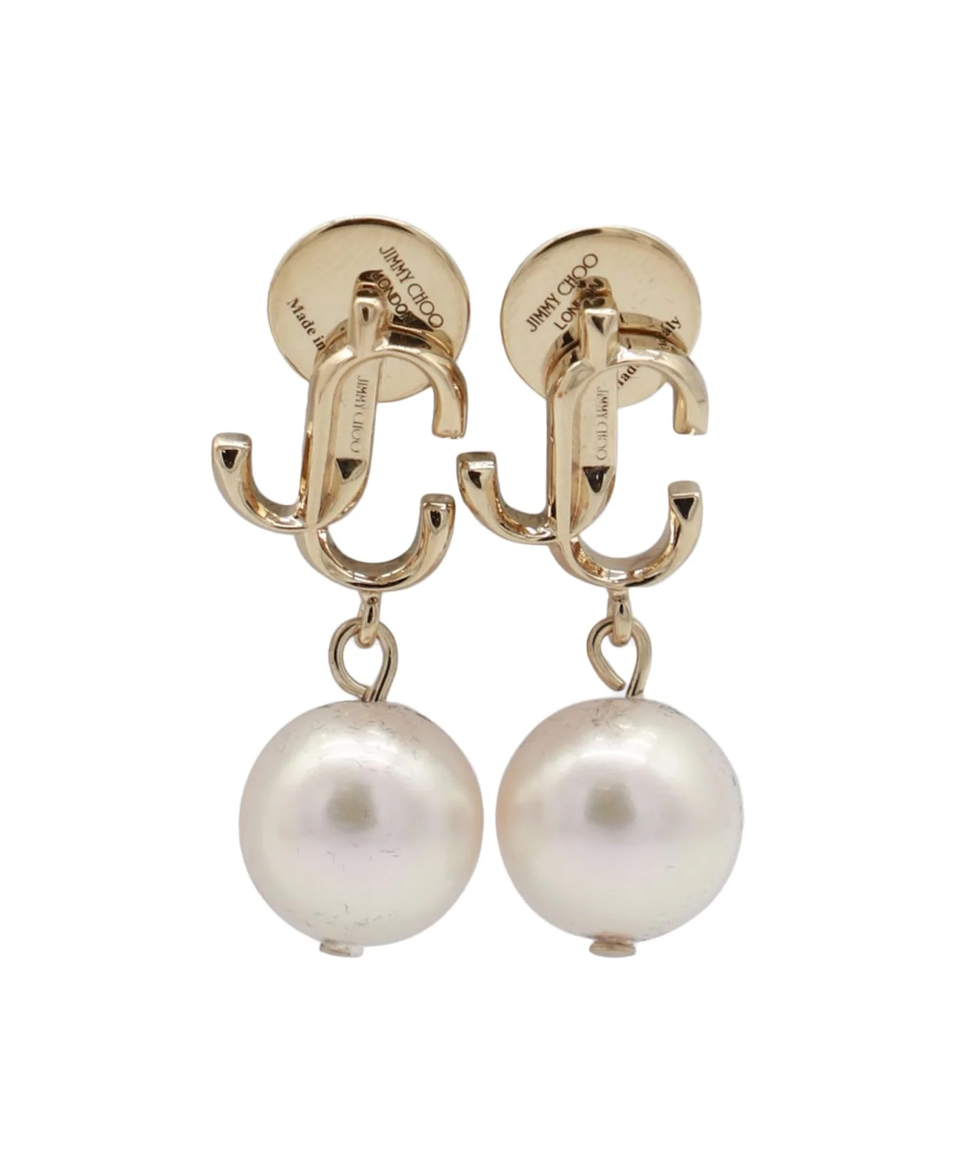 Gold Tone Brass Earrings - 1