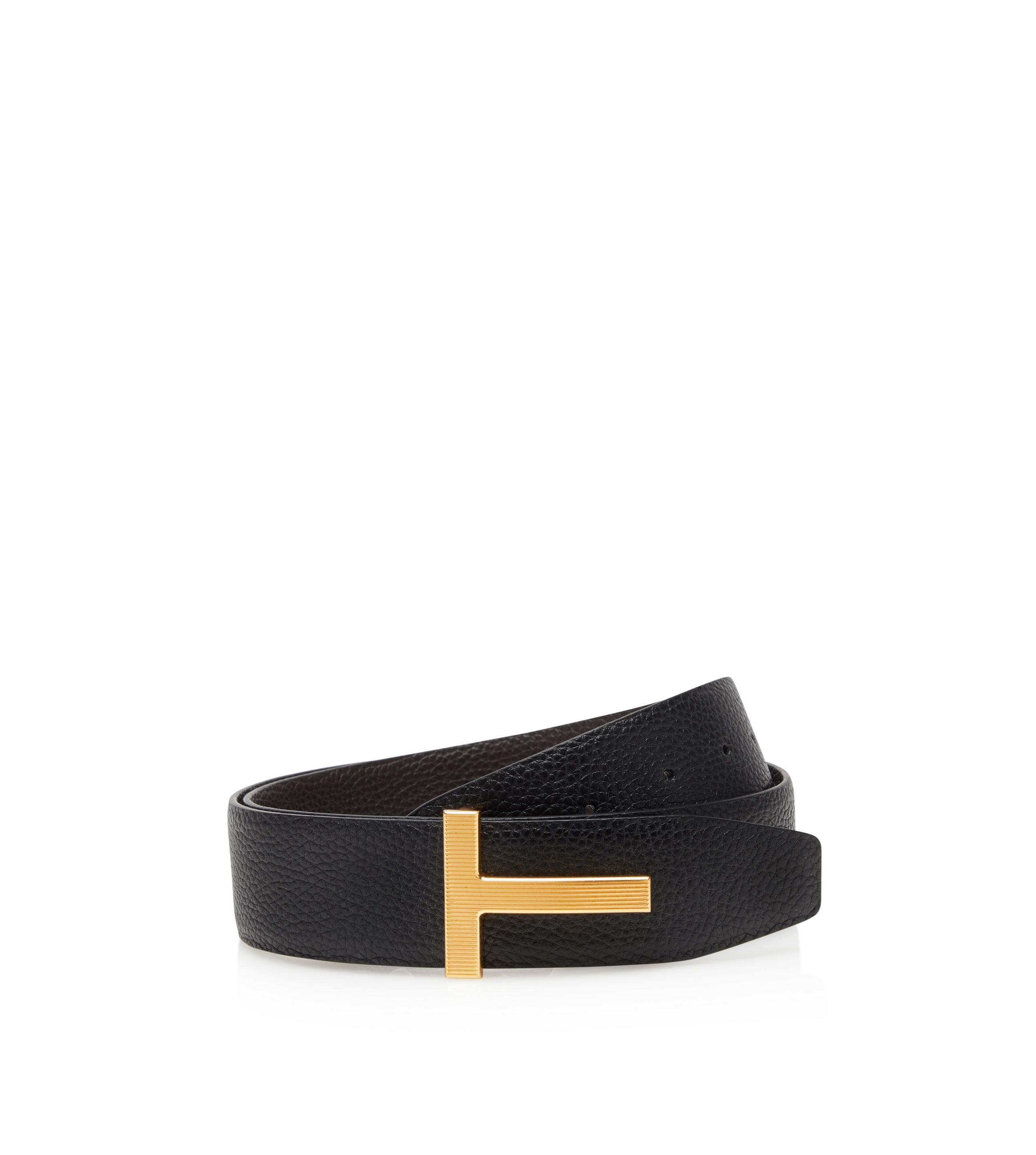 GRAIN LEATHER RIDGE T BELT - 3