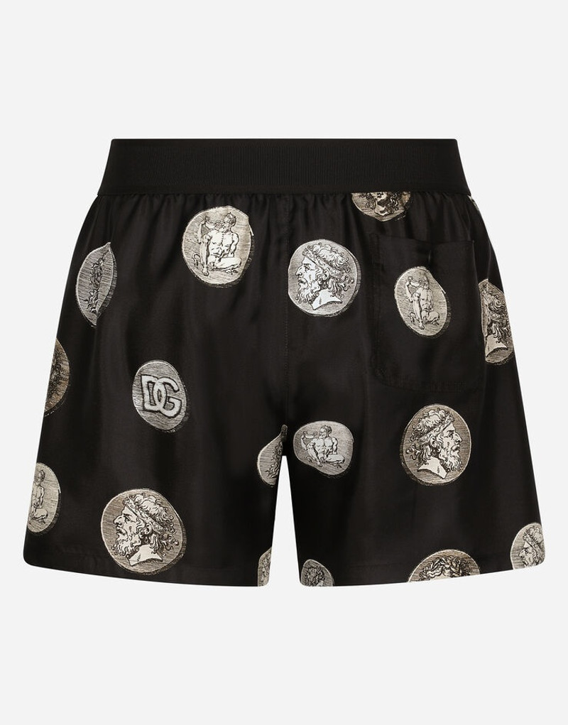 Dolce & Gabbana Coin print silk shorts outlook