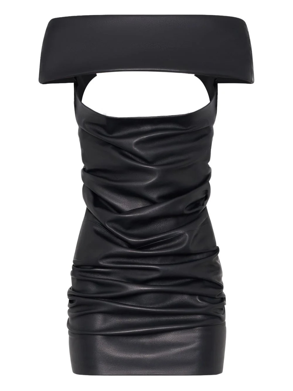 leather mini dress - 1