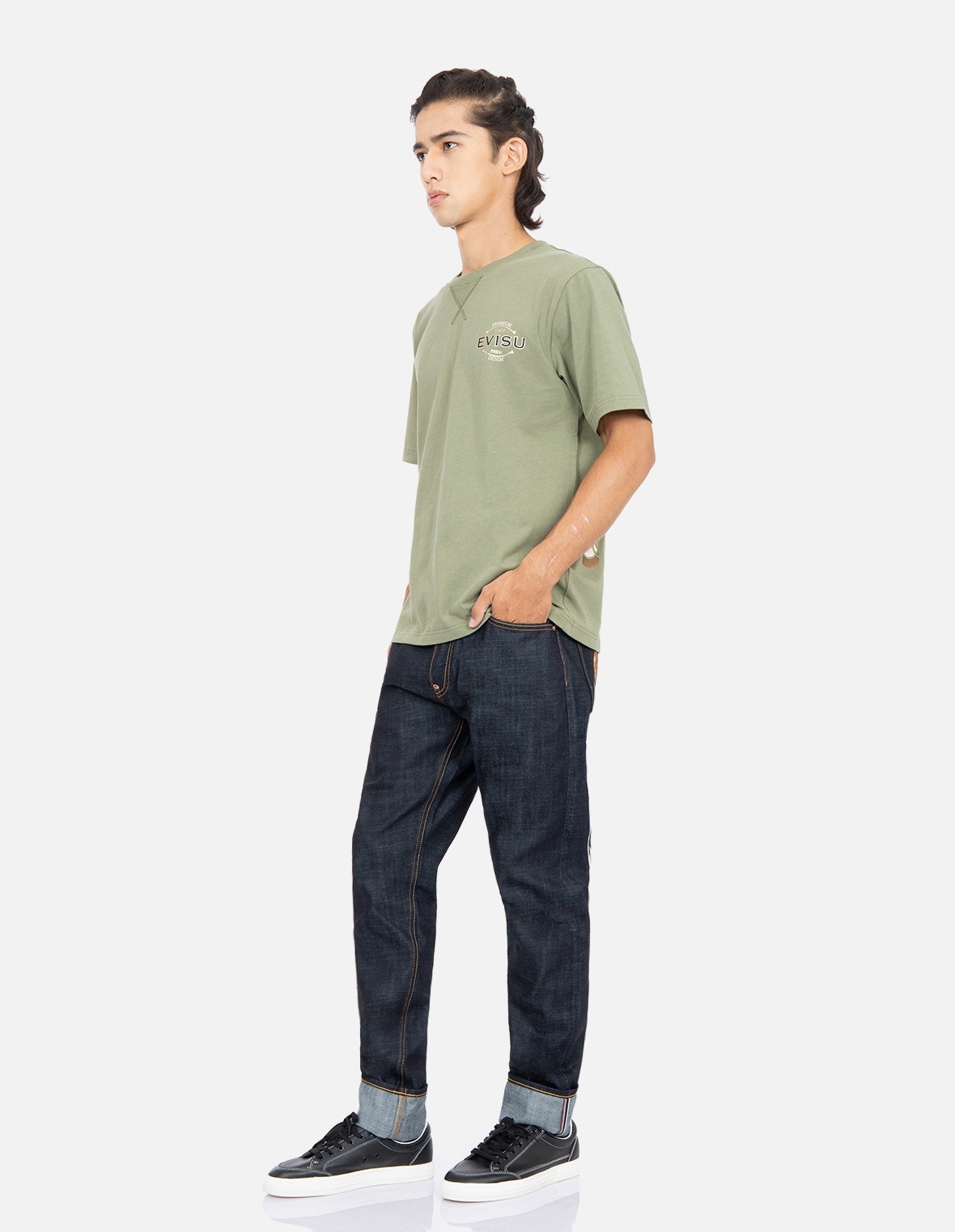 TATTOO KOI DAICOCK EMBROIDERY CARROT-FIT JEANS #2017 - 4