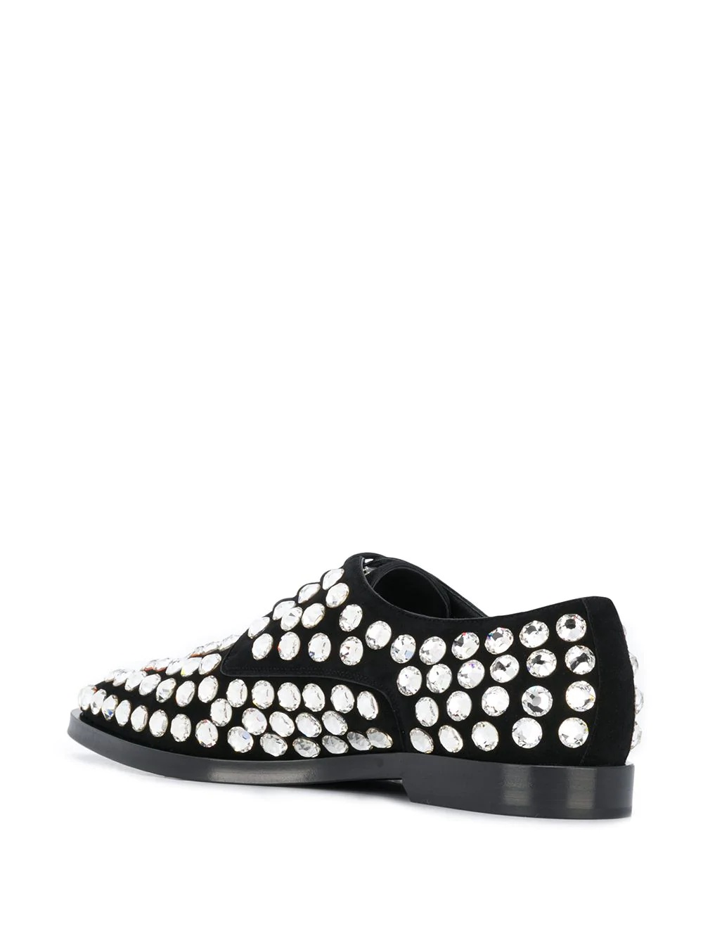 rhinestone embellished Derby shoes - 3