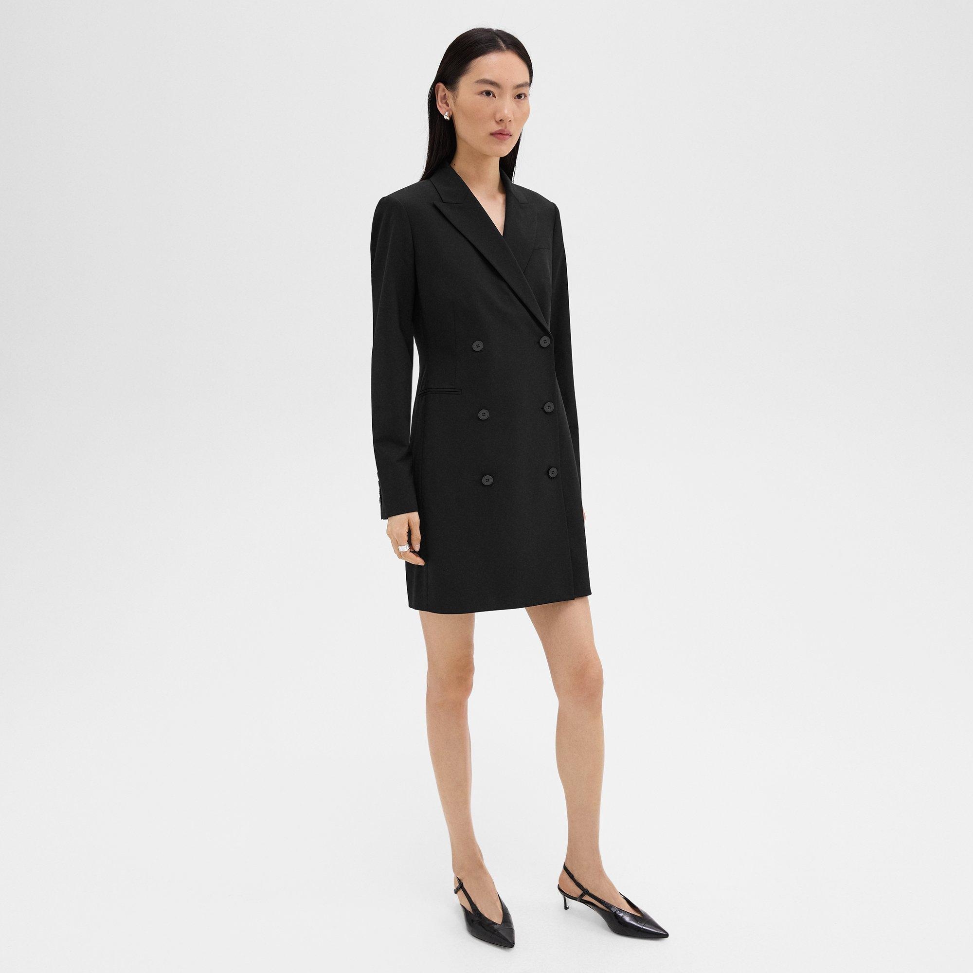 Blazer Dress in Stretch Wool - 3