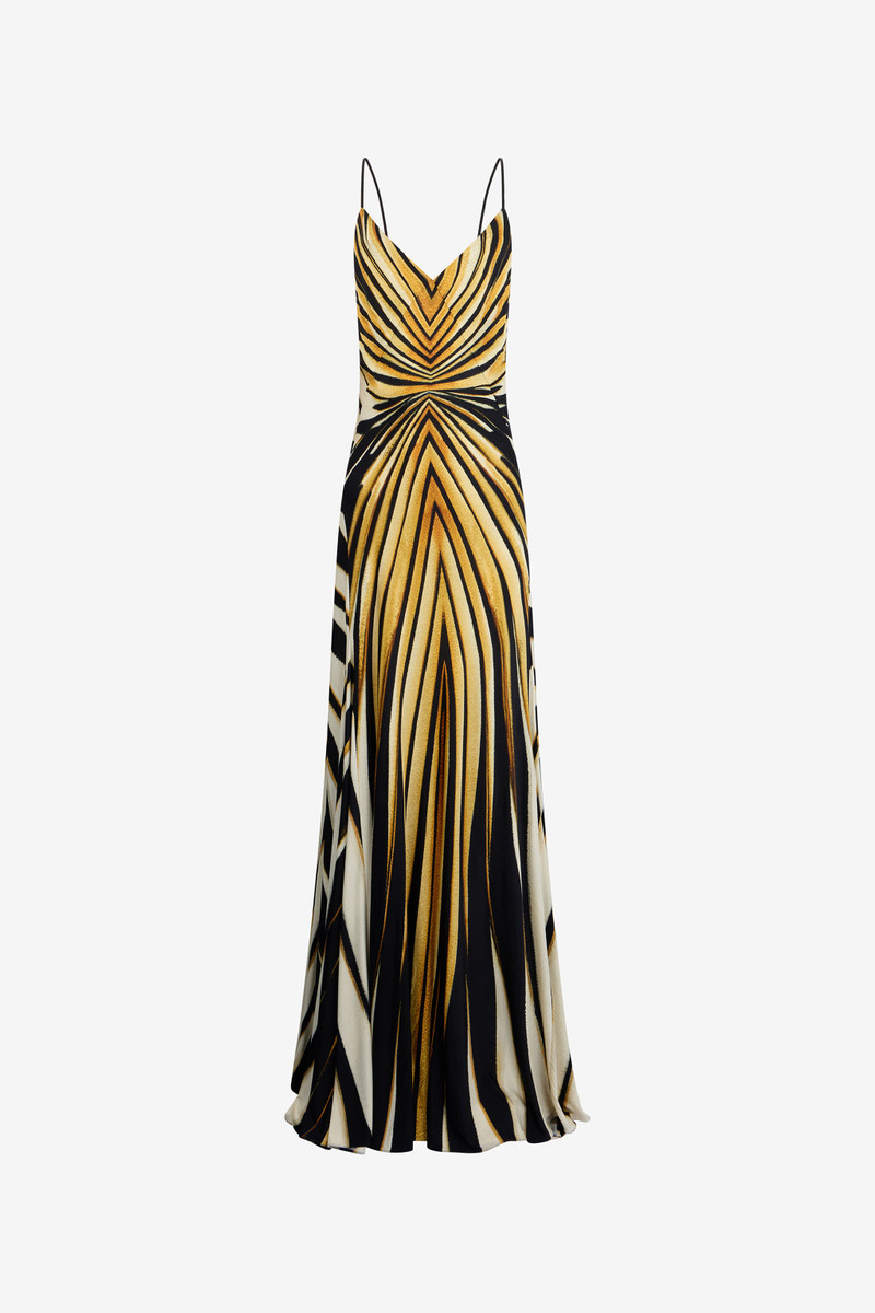 Ray Of Gold Print Dress 1
