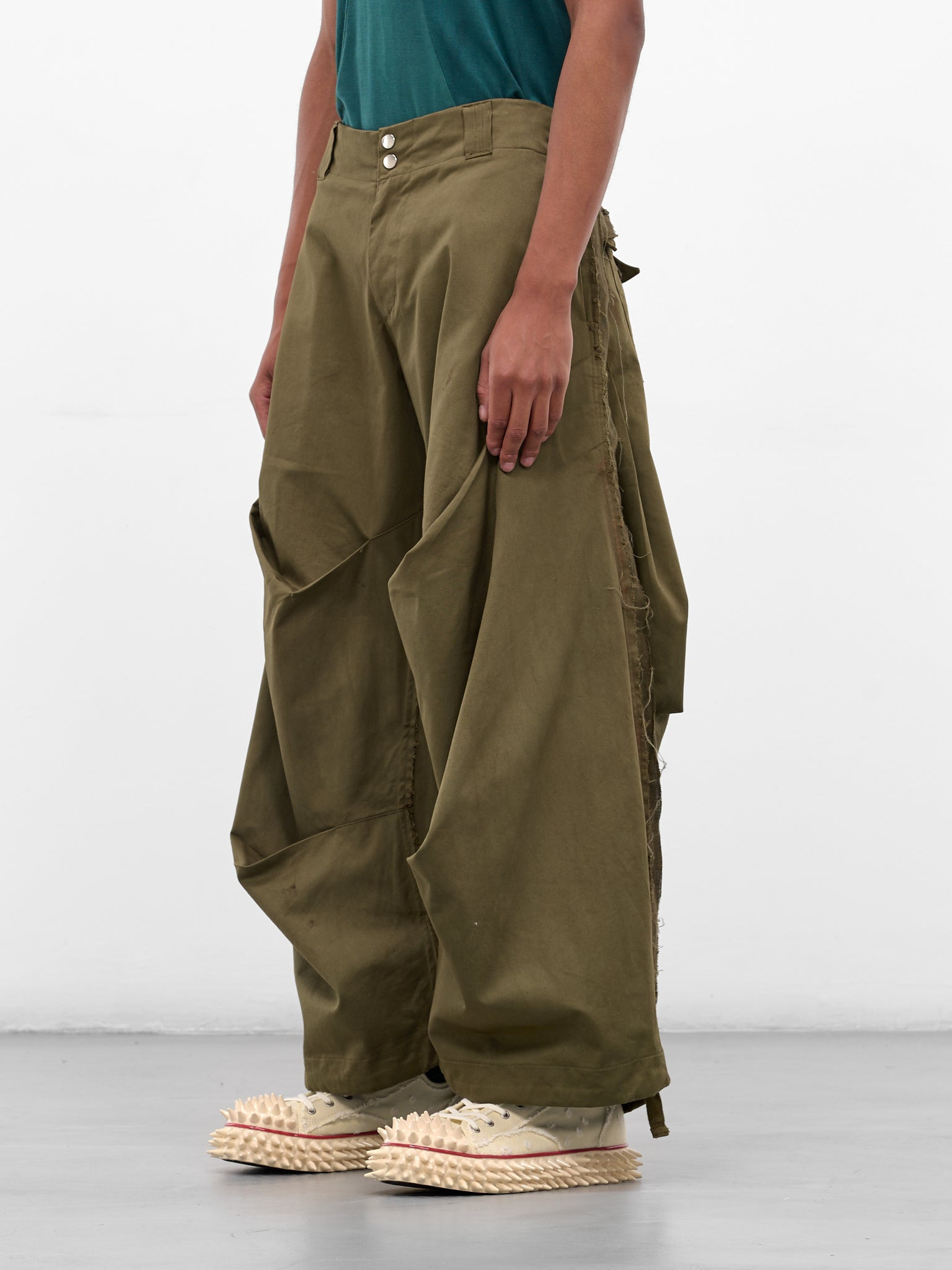Khaki Twill Mountain Descent Pants - 2