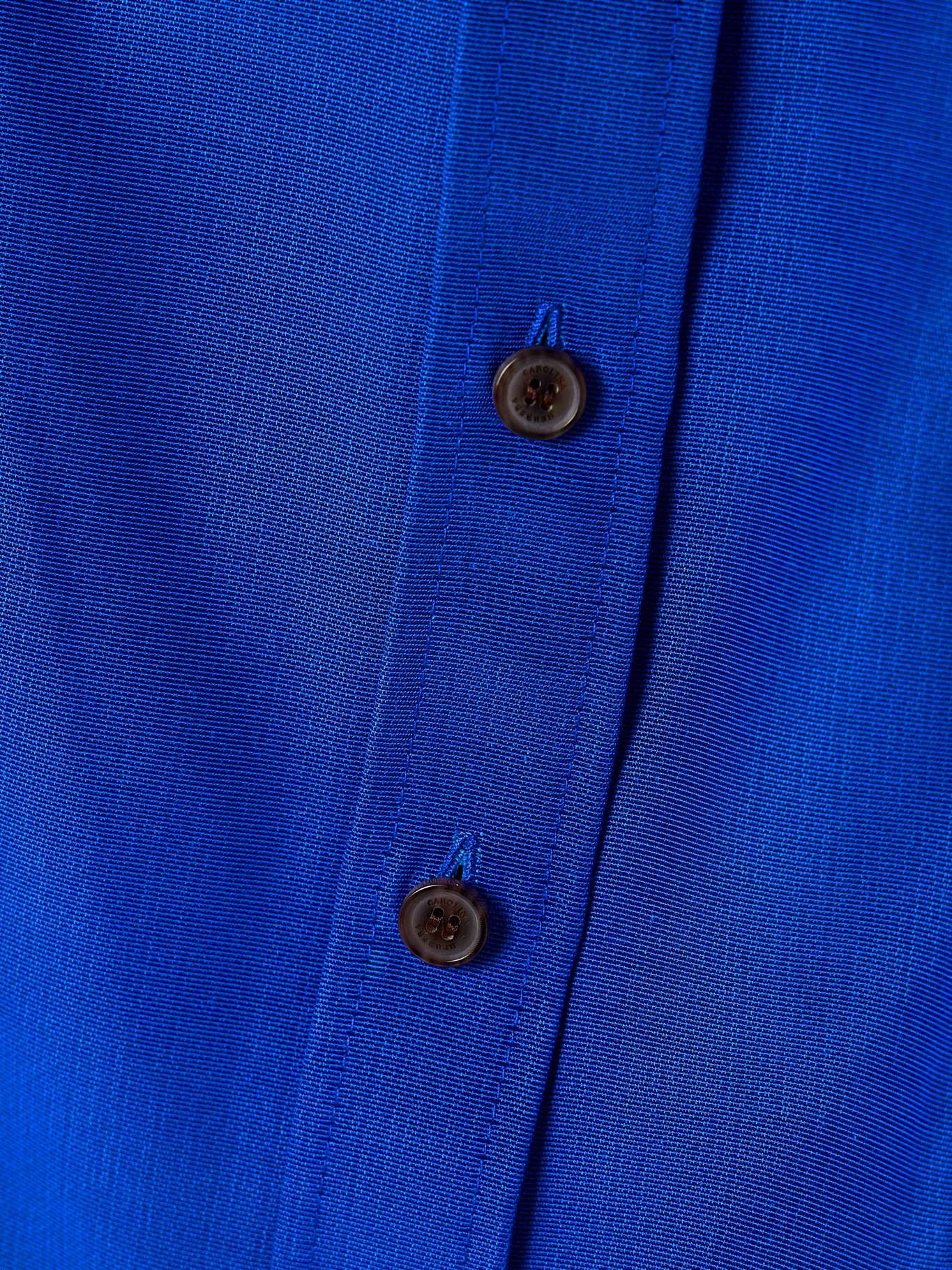 Cotton-blend shirt Cobalt blue - 5