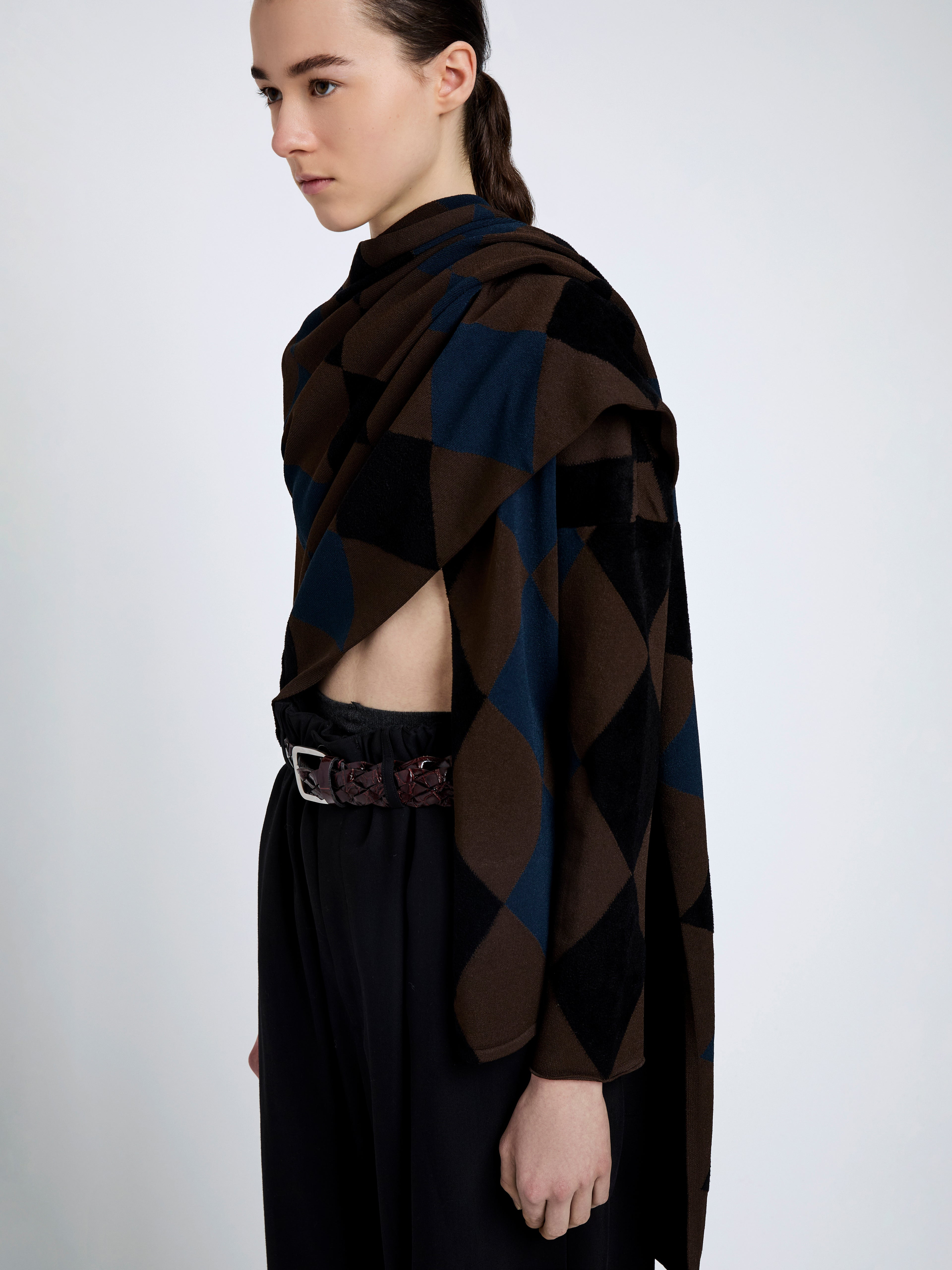 Vanne Top in Argyle Velvet Knit - 6