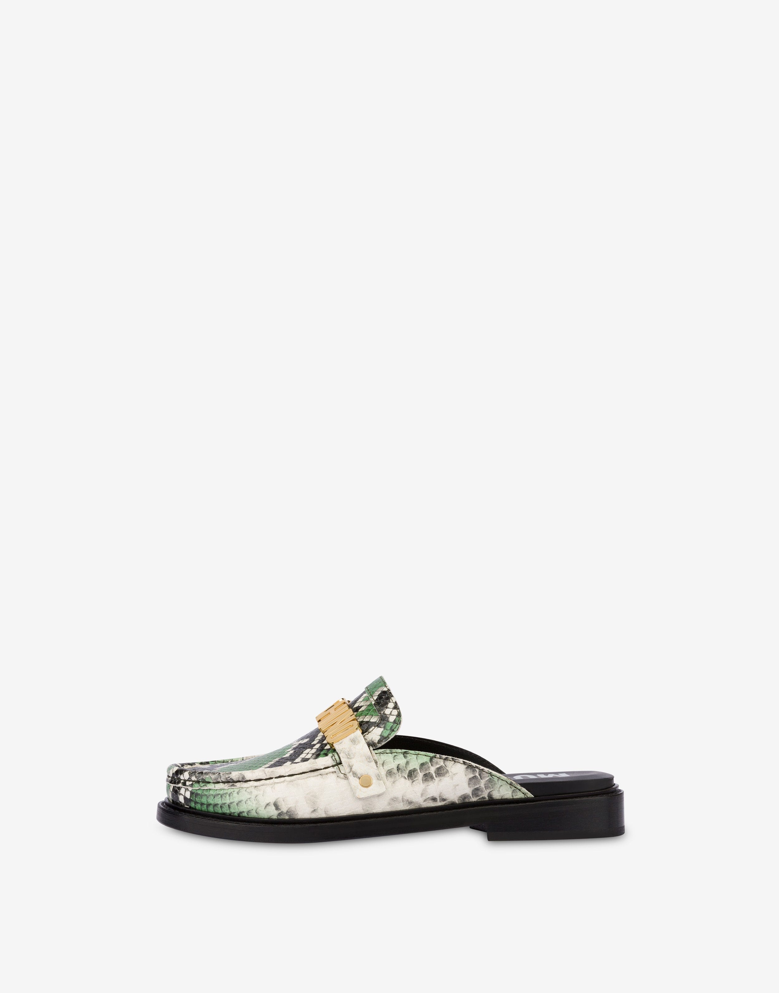 PYTHON-PRINT OPEN-TOE LOAFERS - 2