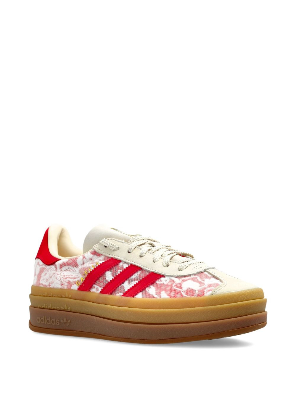 floral-print platform sneakers - 2