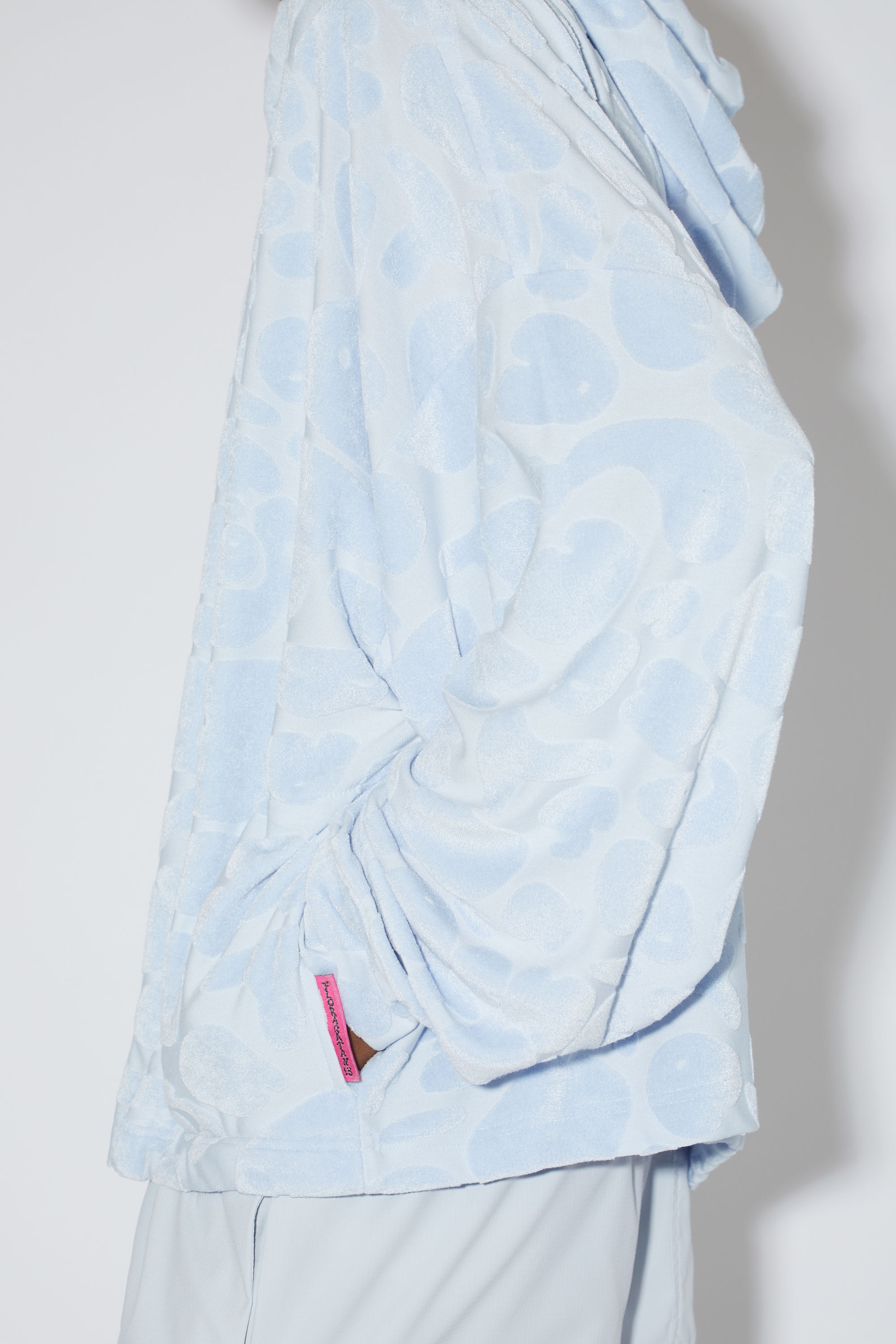 Jacquard hoodie - Pale blue - 5
