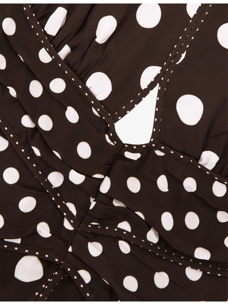 Nayla Polka-Dot Woven Maxi Dress 5