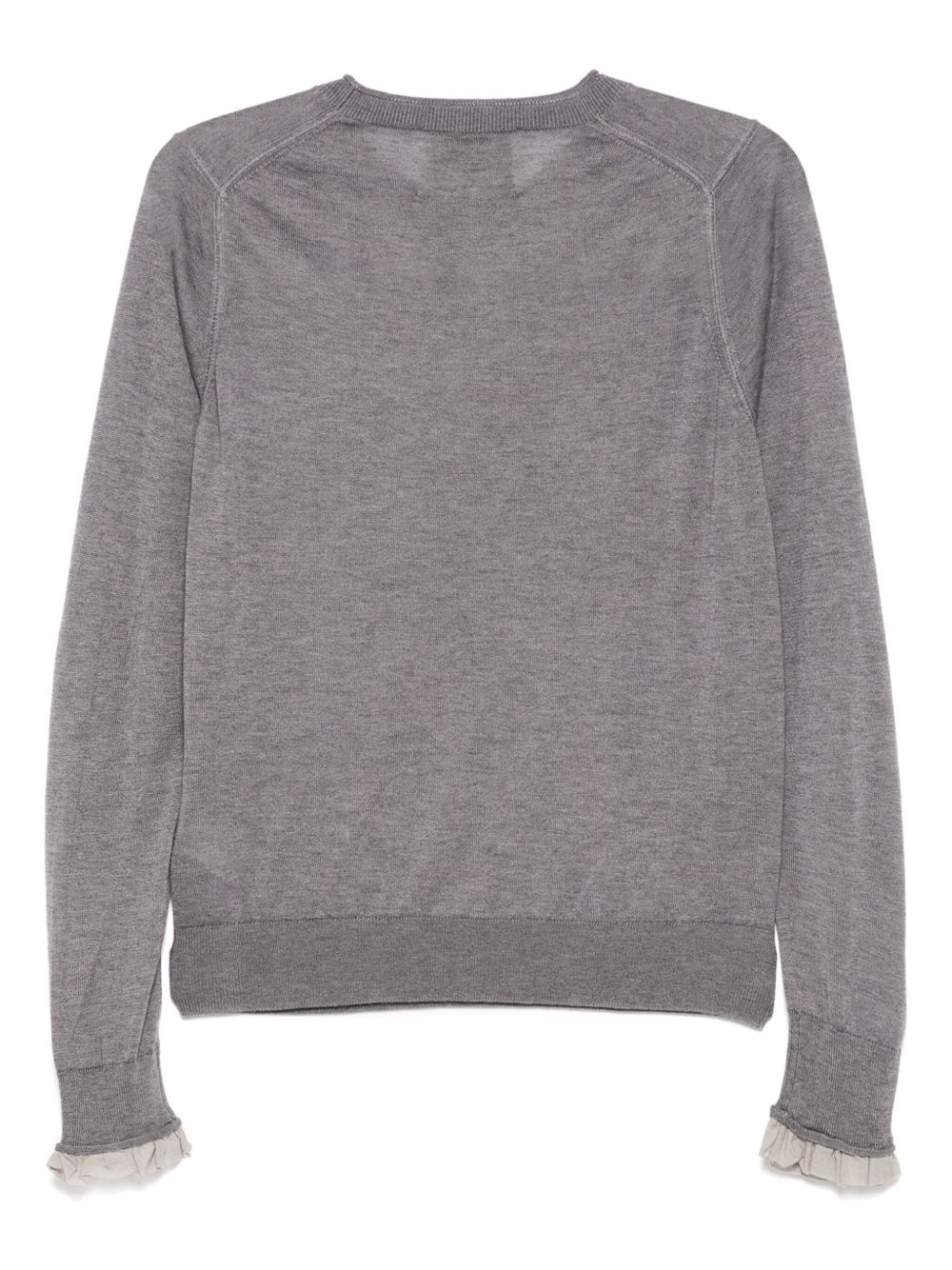 layered knitted top - 2