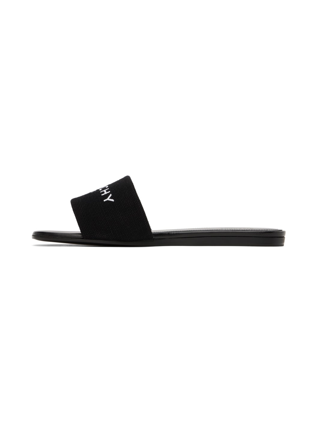 Black 4G Flat Sandals - 3