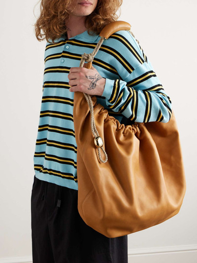 Loewe + Paula's Ibiza Squeeze XL Rope-Trimmed Leather Tote Bag outlook