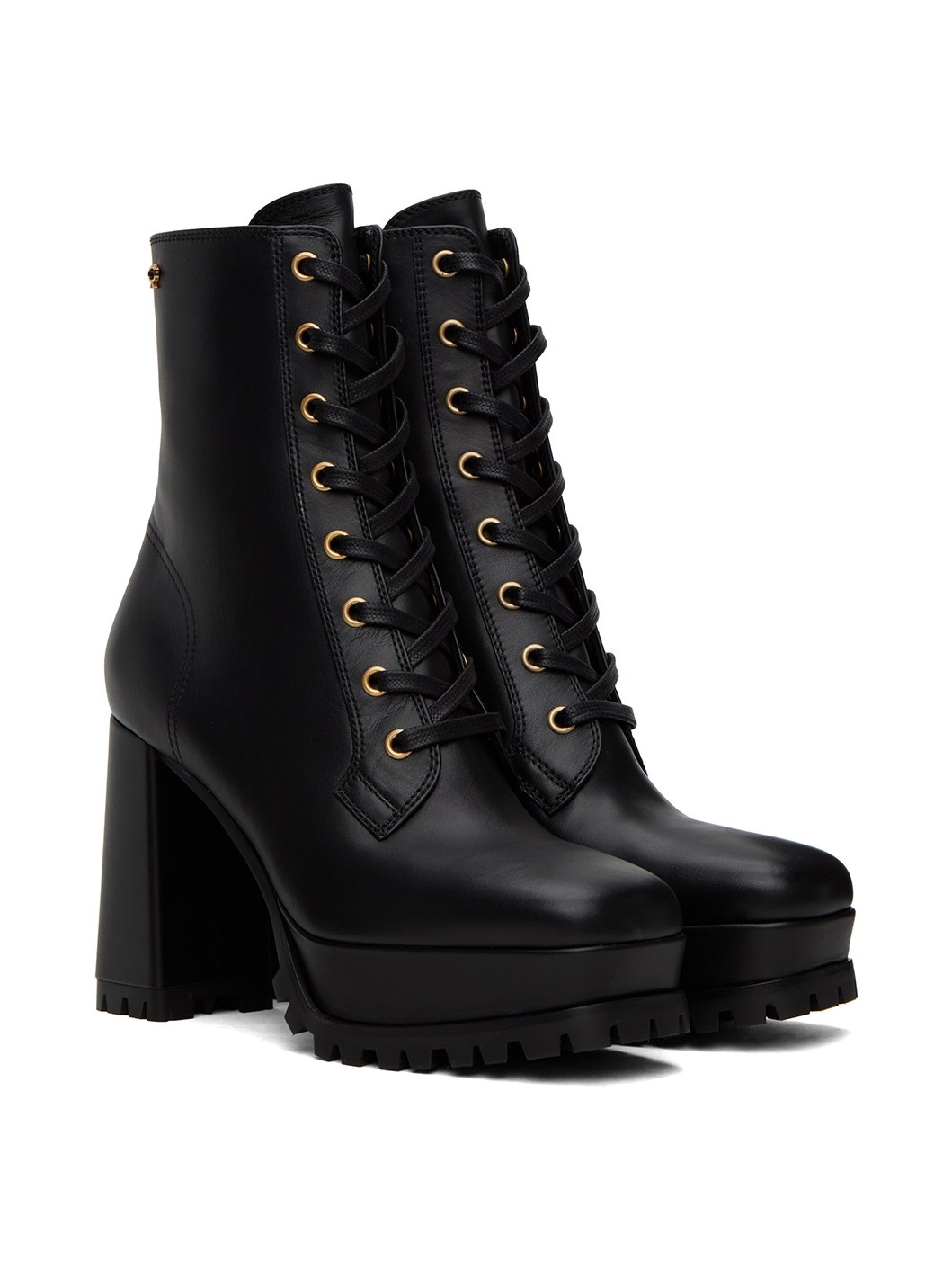 Black Platform Boots - 4