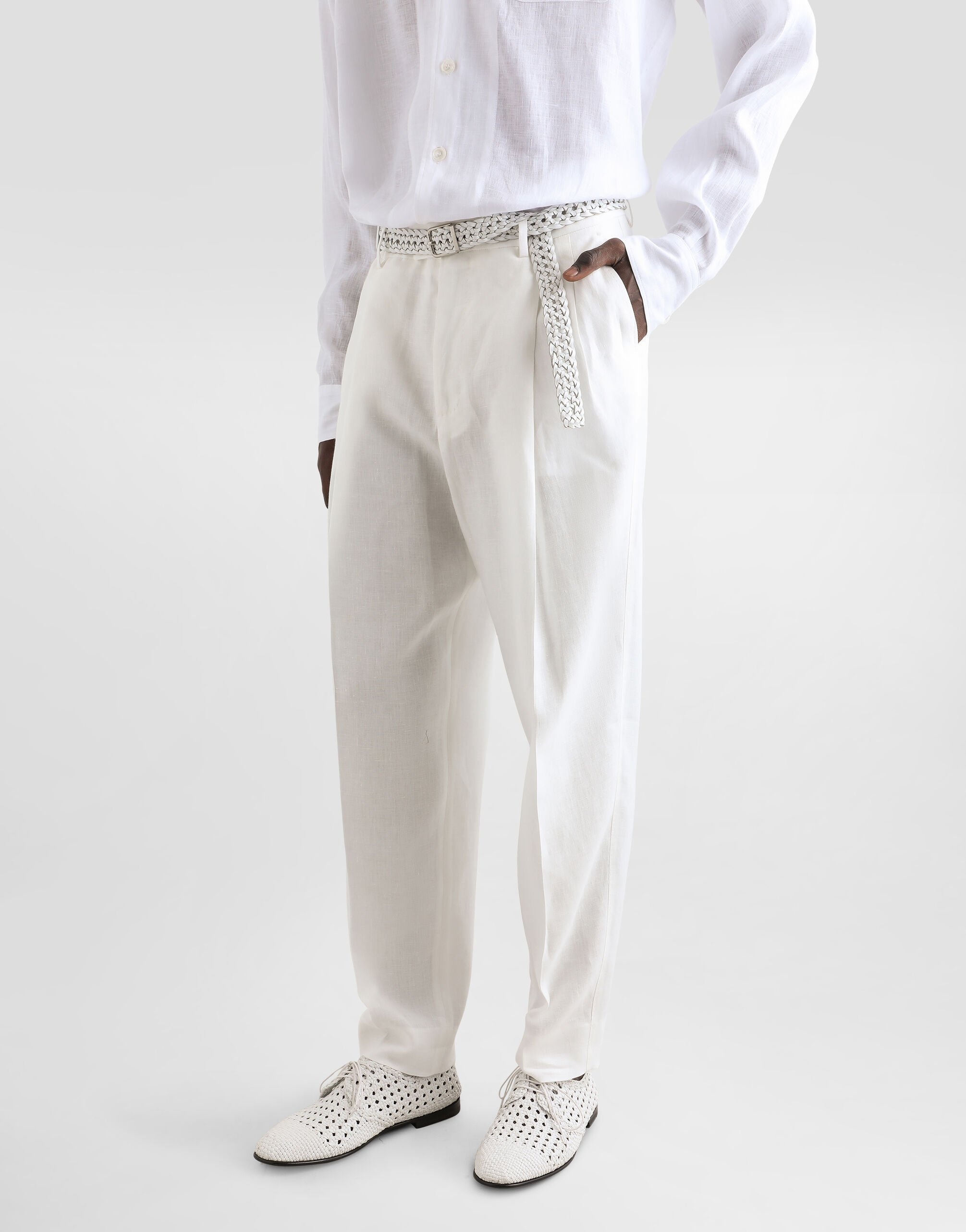 Linen fabric pants - 4
