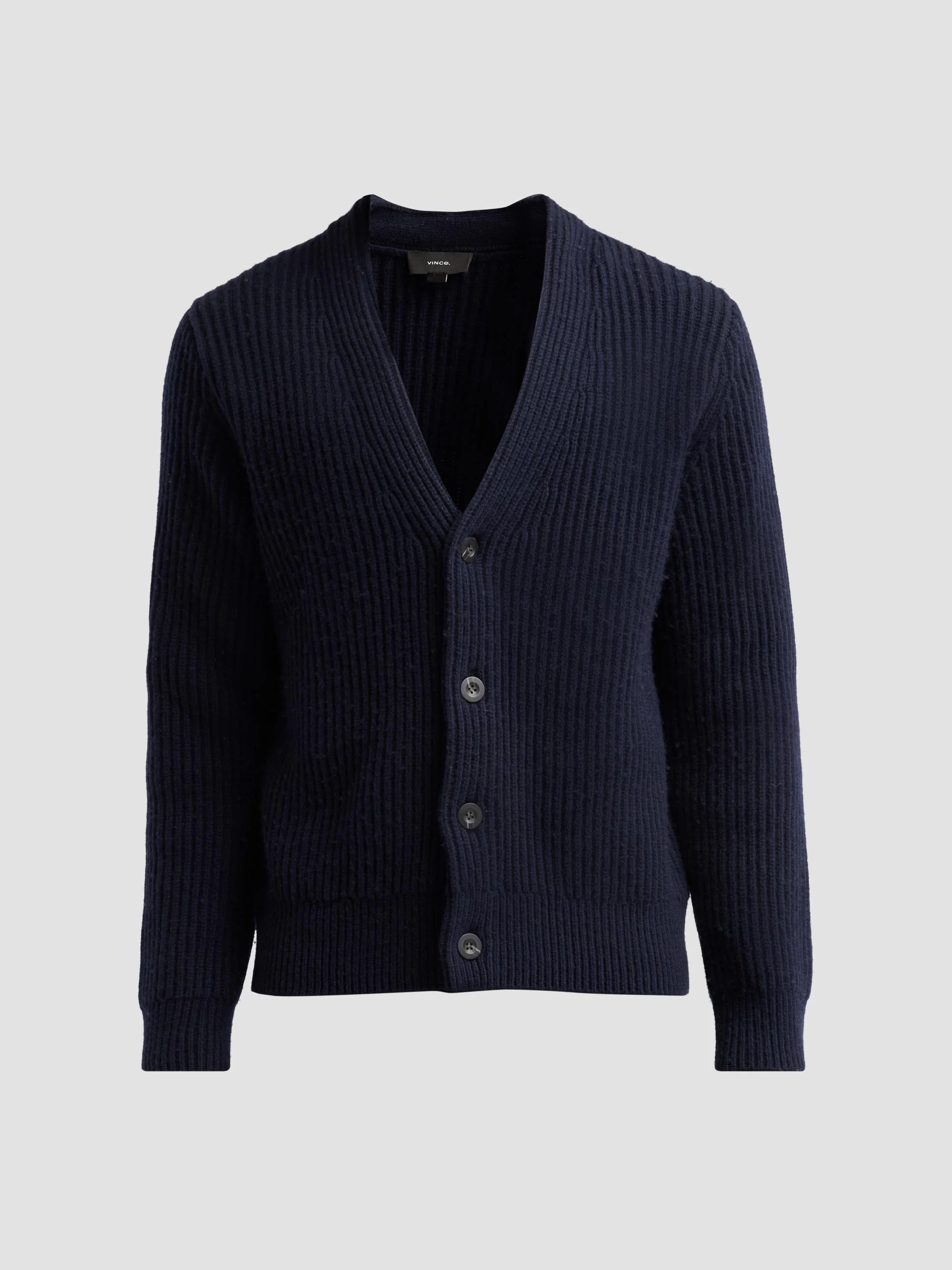 Men's Winter Rib-Knit Cardigan - Coastal - 1