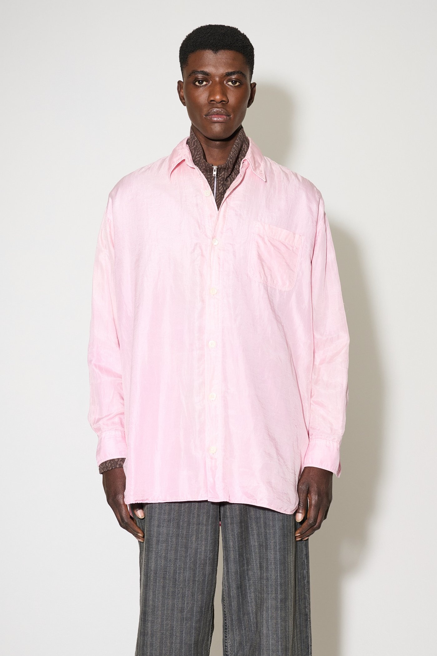 Darling Shirt Baby Pink Cotton Silk - 5