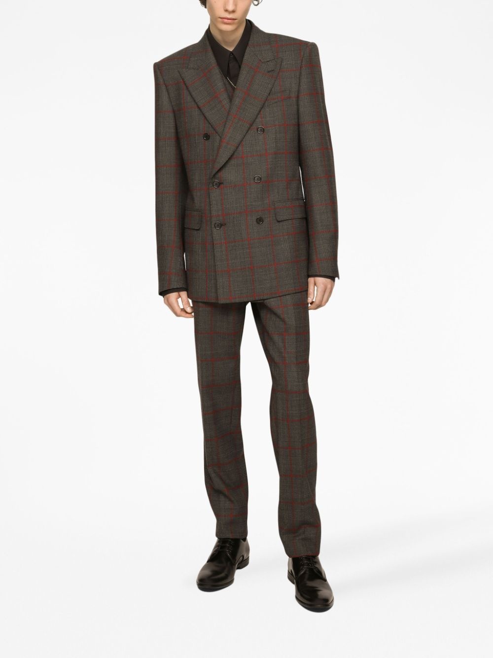 double-breasted three-piece suit - 2