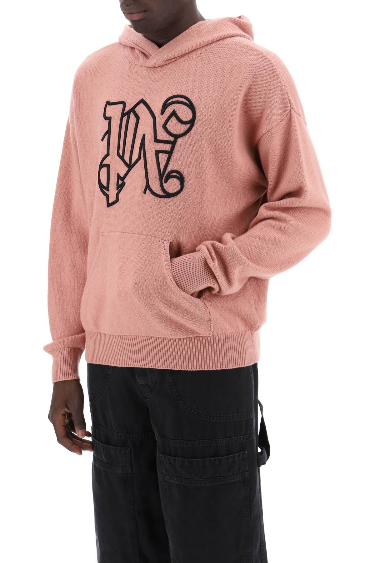 Felpa In Maglia Con Monogram - 3