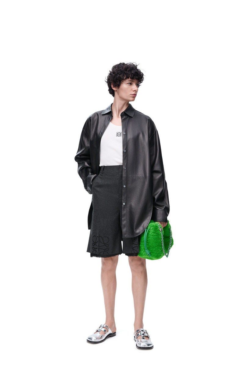 Loewe Anagram shorts in wool and cashmere outlook