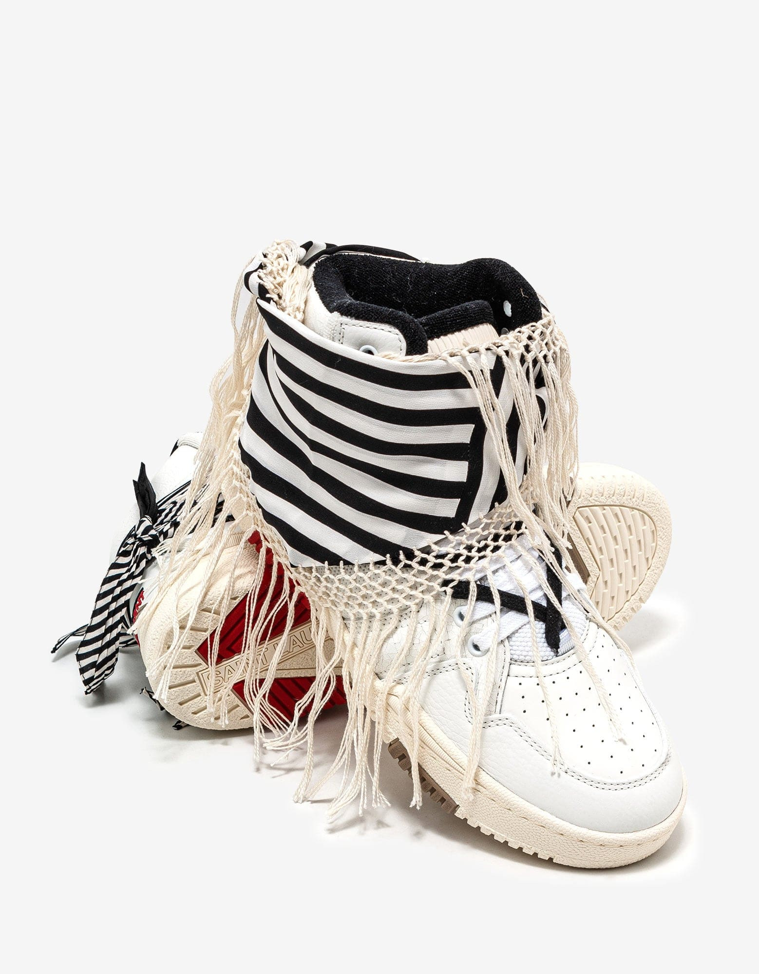 Saint Laurent Smith Bandana High Top Trainers - 7