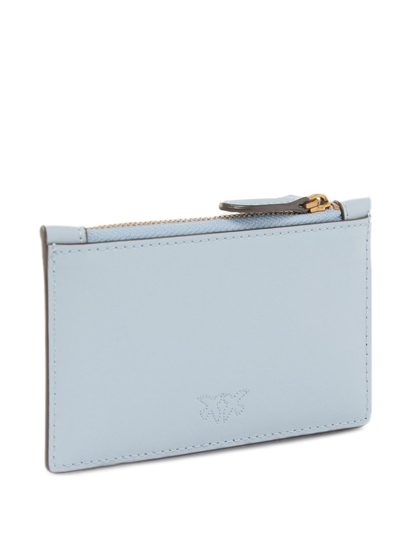 love birds zip leather wallet 1