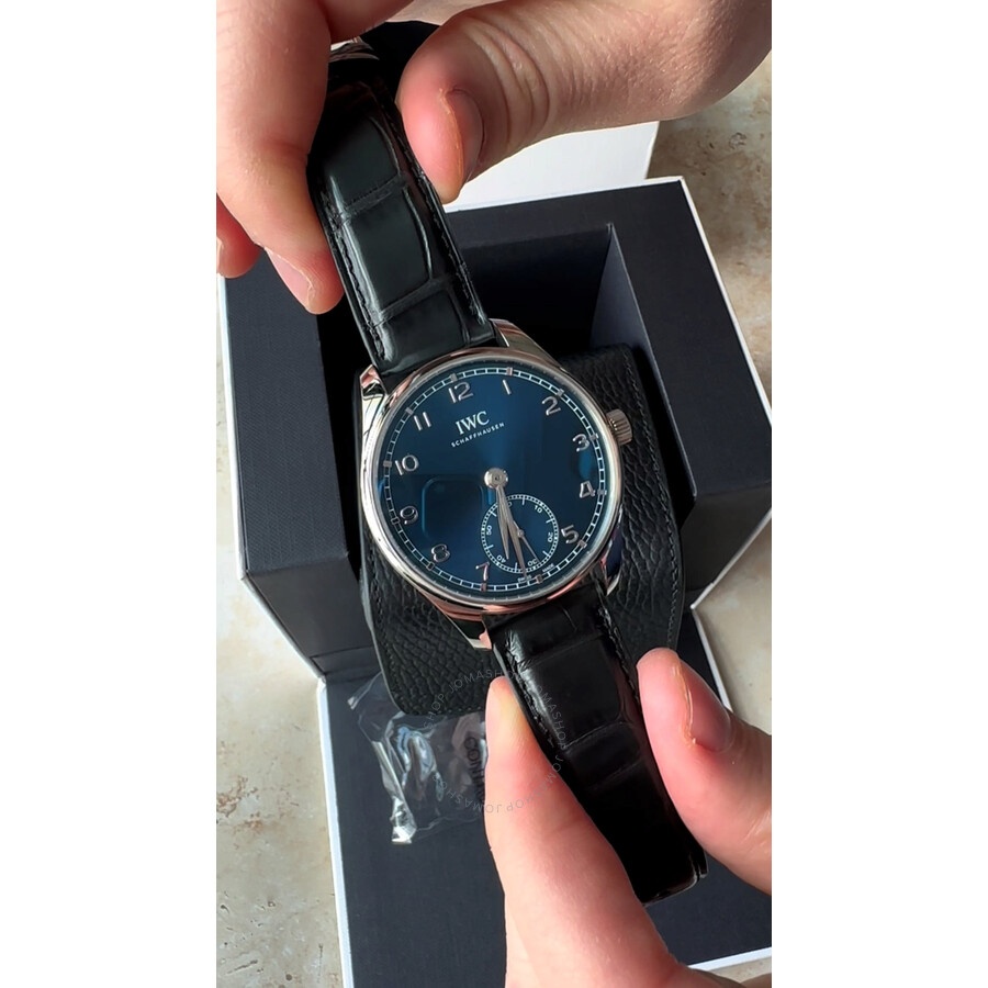 IWC Portugieser Automatic Blue Dial Men's Watch IW358305 - 3