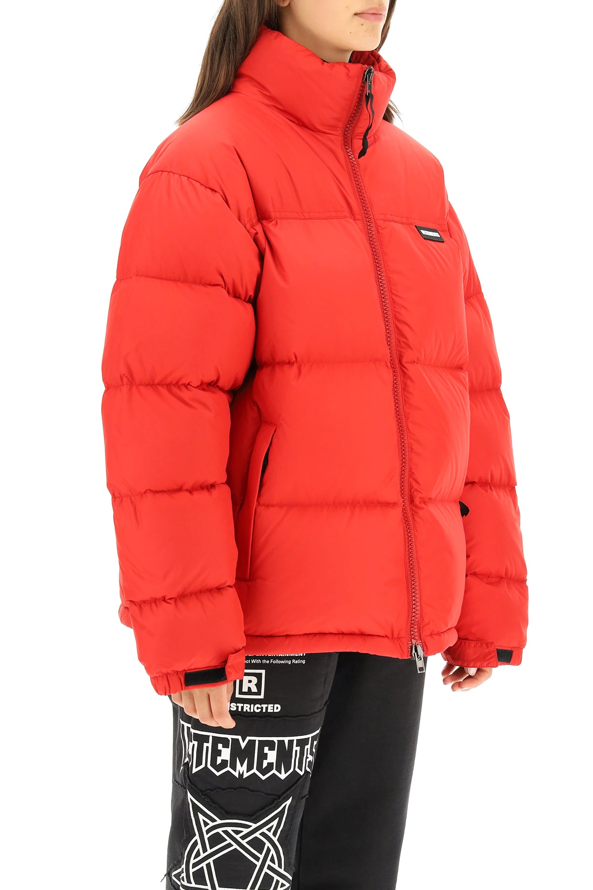 DOWN JACKET WITH LOGO EMBROIDERY - 3