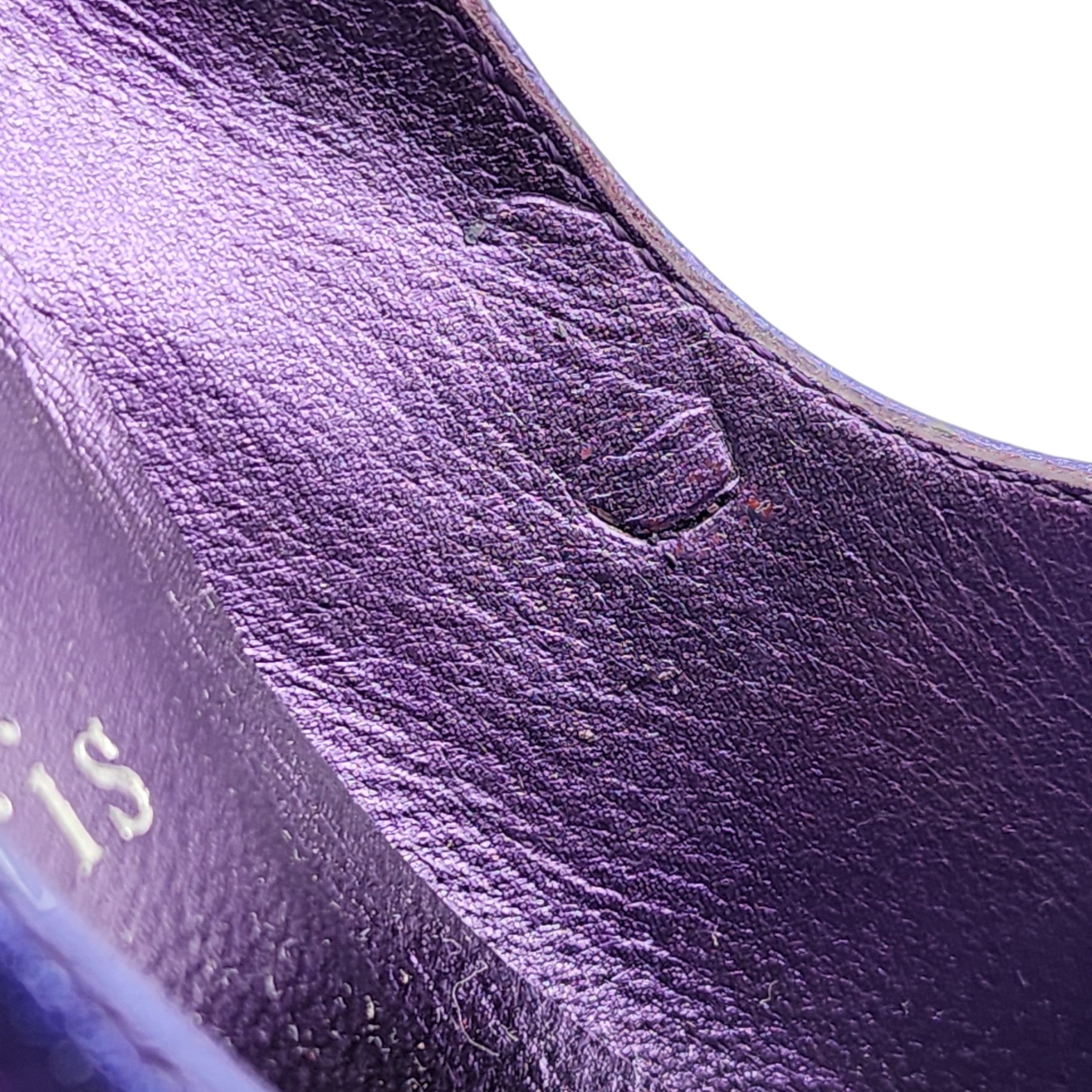 Christian Louboutin Hot Chick Pumps 100mm - Leather - Purple 34 - 11