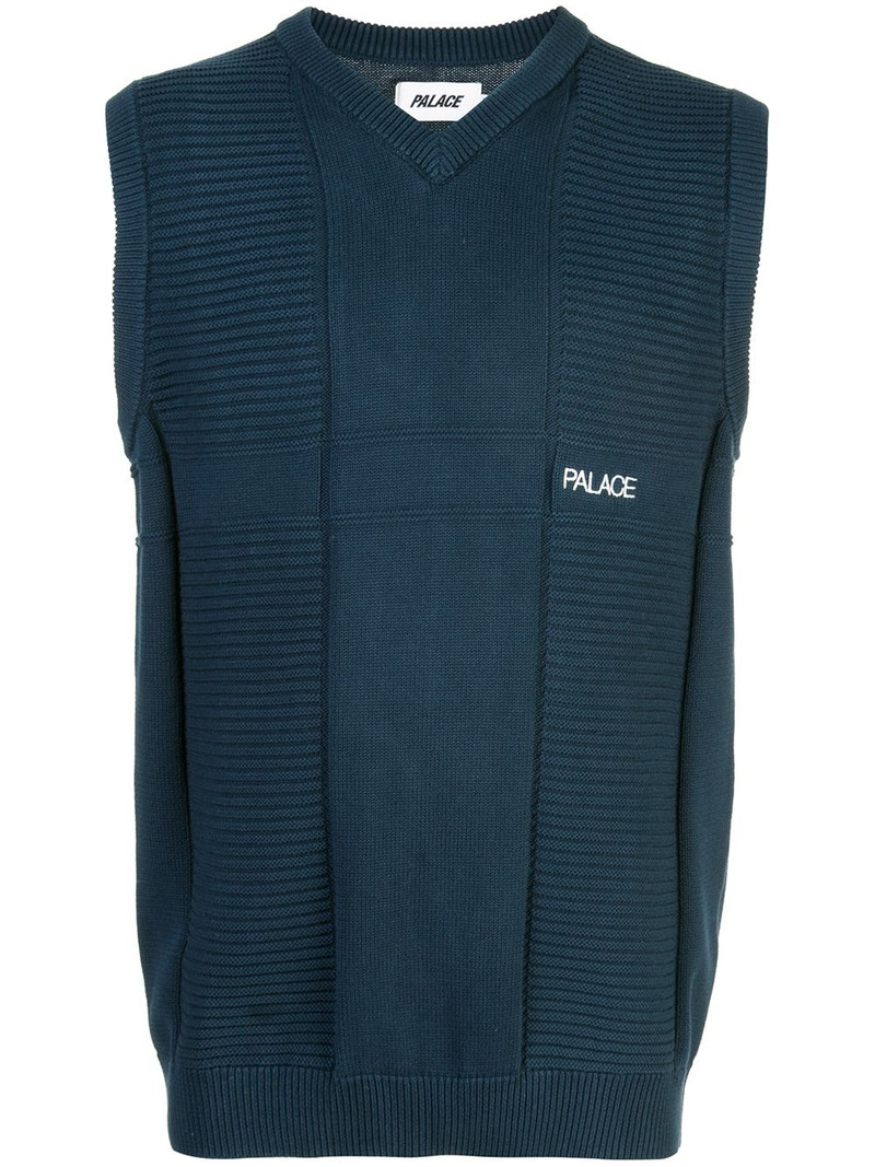 short-sleeve knitted vest 1