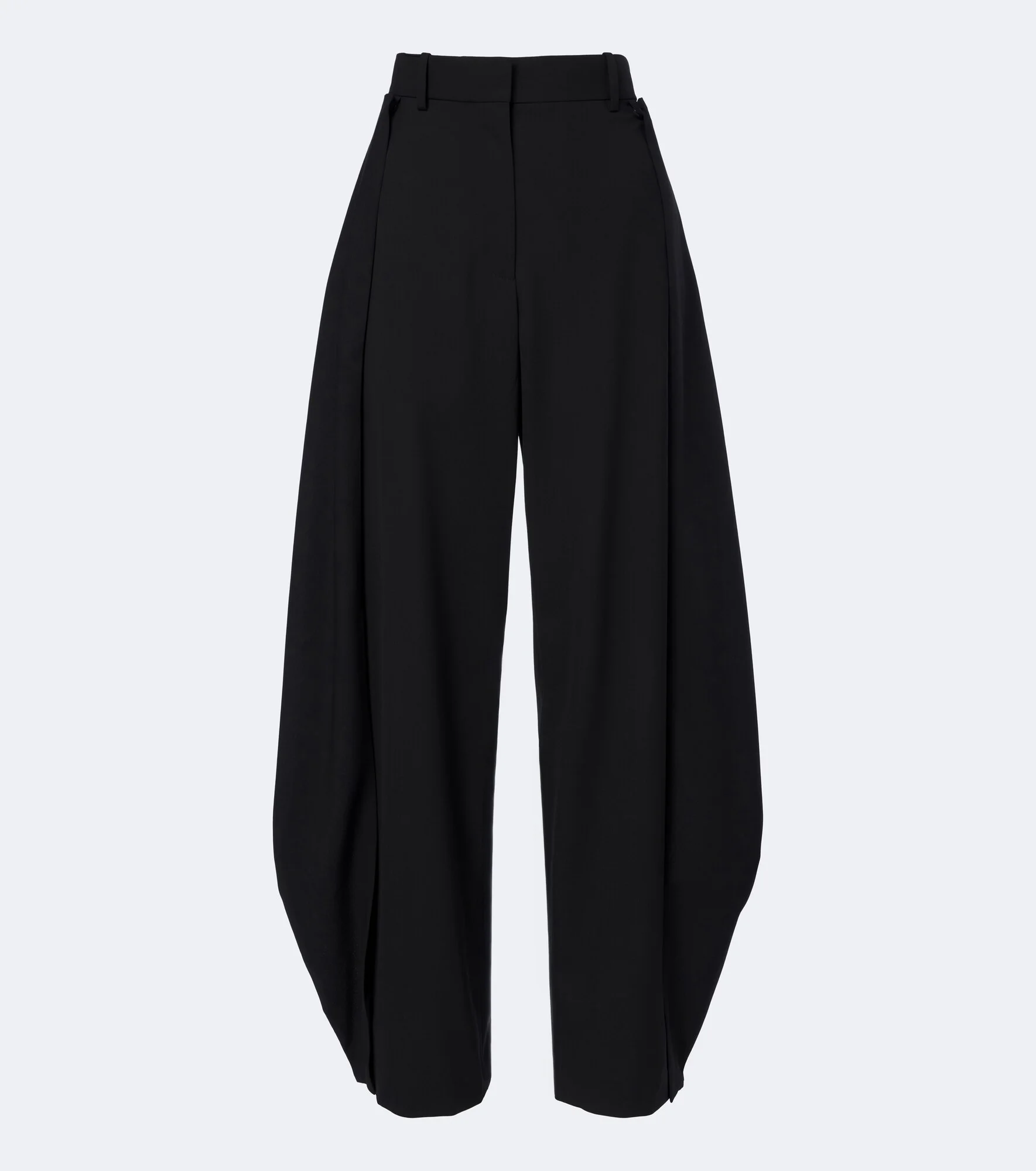 Wool barrel-leg pants - 1