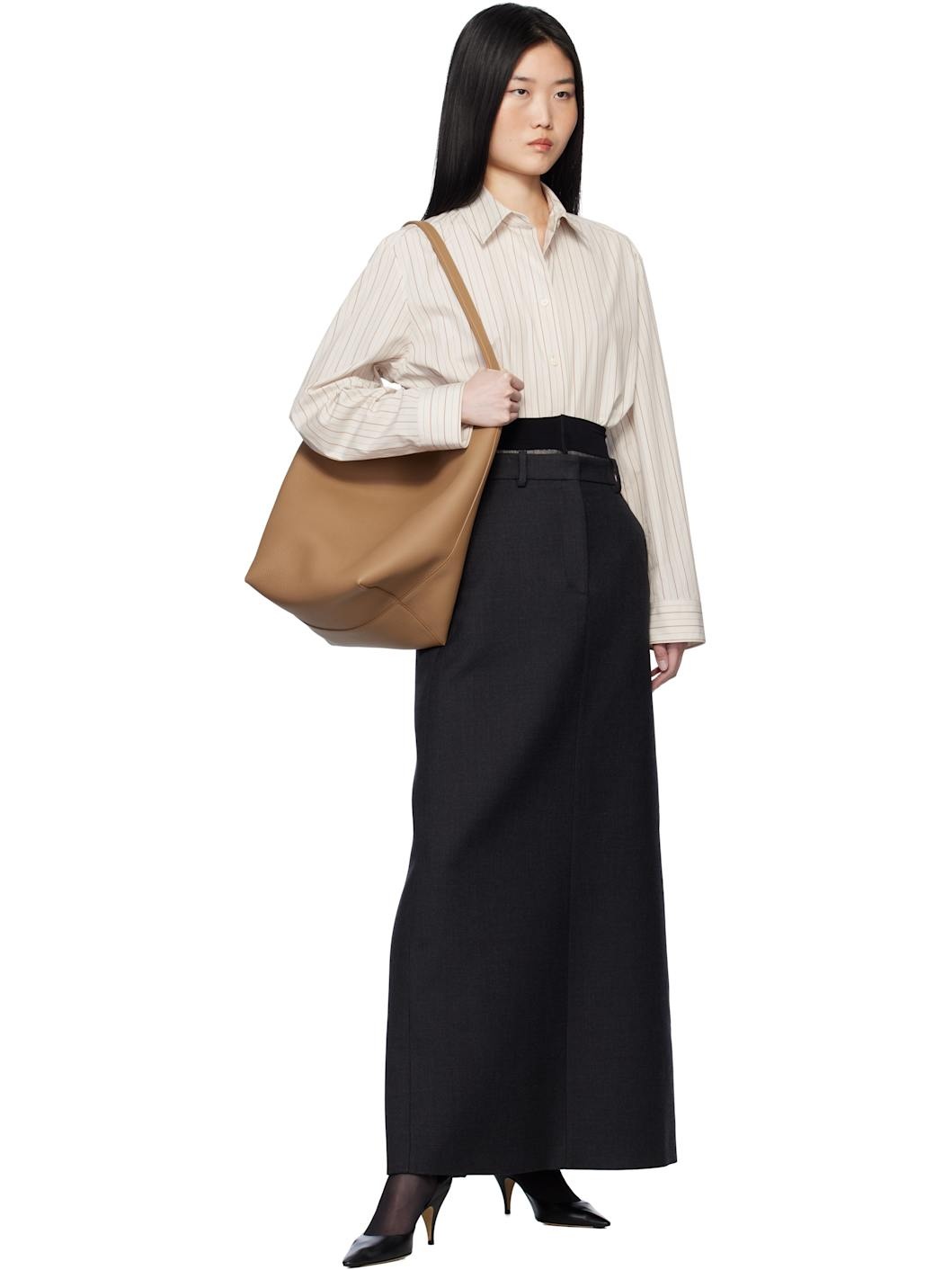 Beige Large N/S Park Tote - 4