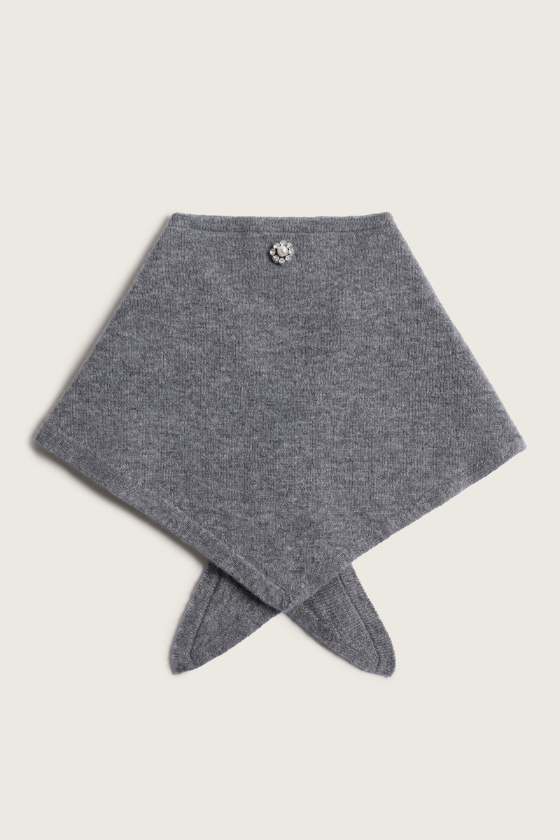 Simone Rocha Embellished Cashmere Neckerchief outlook