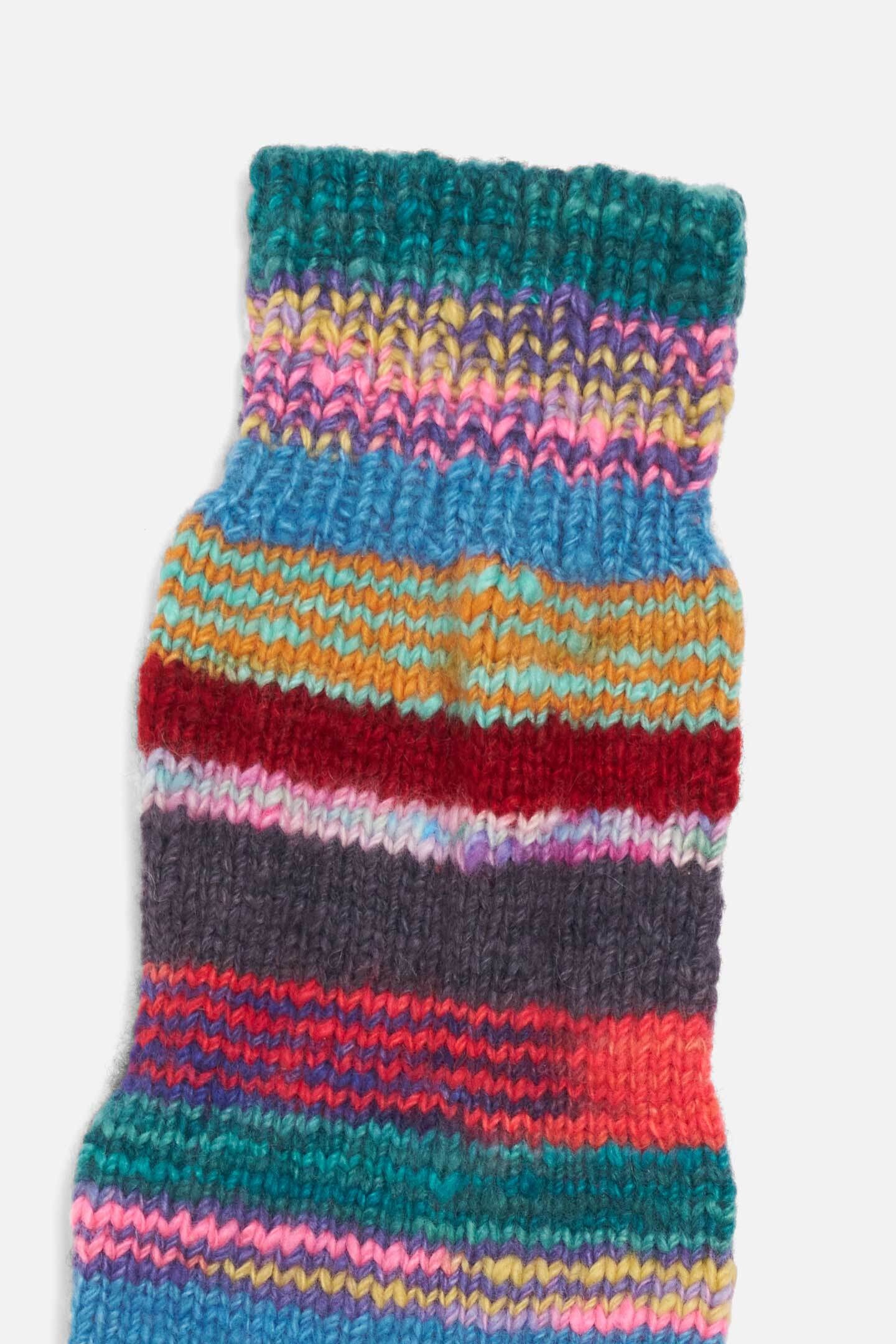 HAND KNIT MISMATCHED SOCK - 2