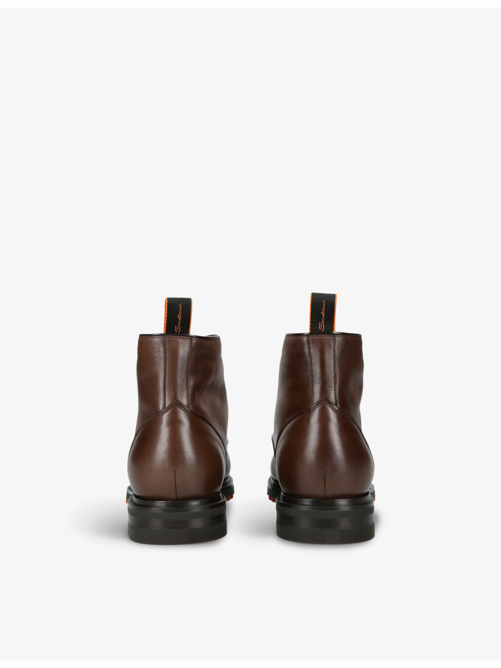 Colin lace-up flat leather ankle boots - 4
