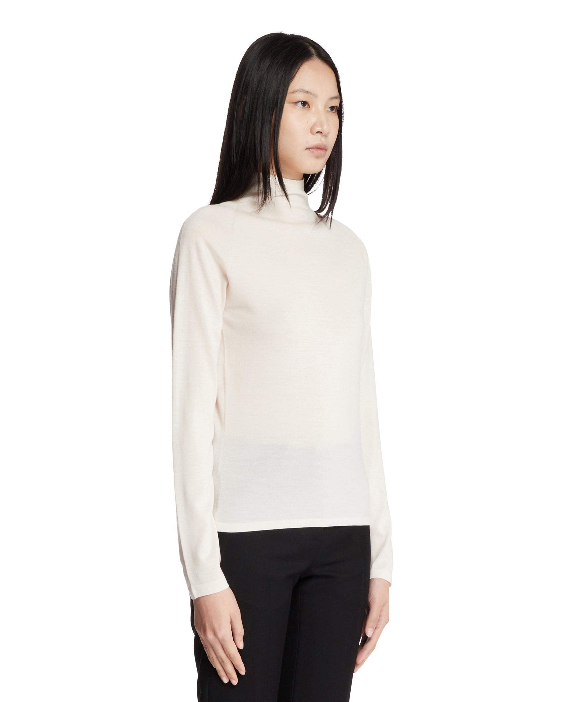 White Turtleneck Sweater - 4
