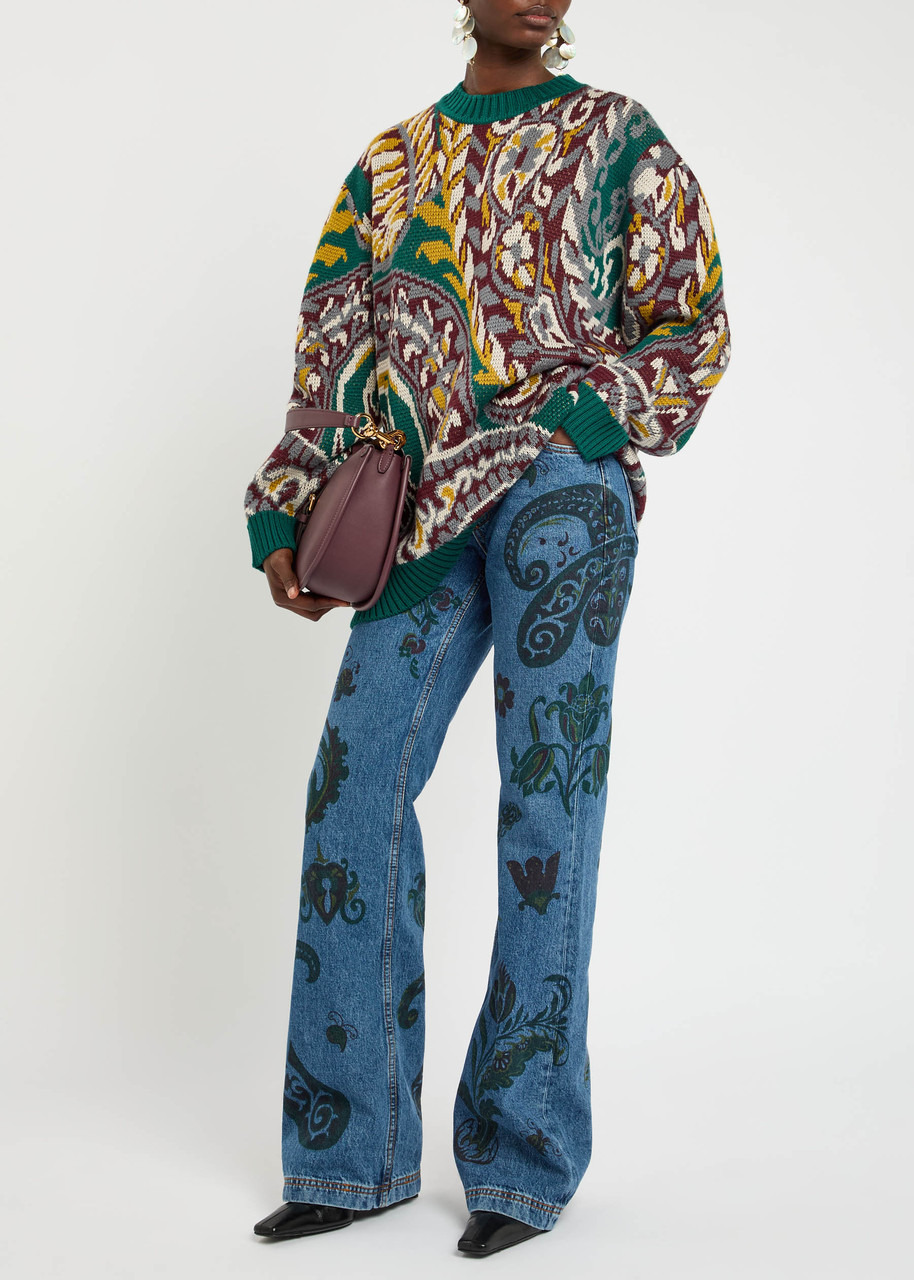 Etro Patterned Wool-blend Jumper - 4