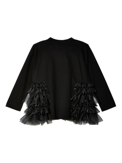 Noir Kei Ninomiya ruffle-embellished cotton jacket outlook