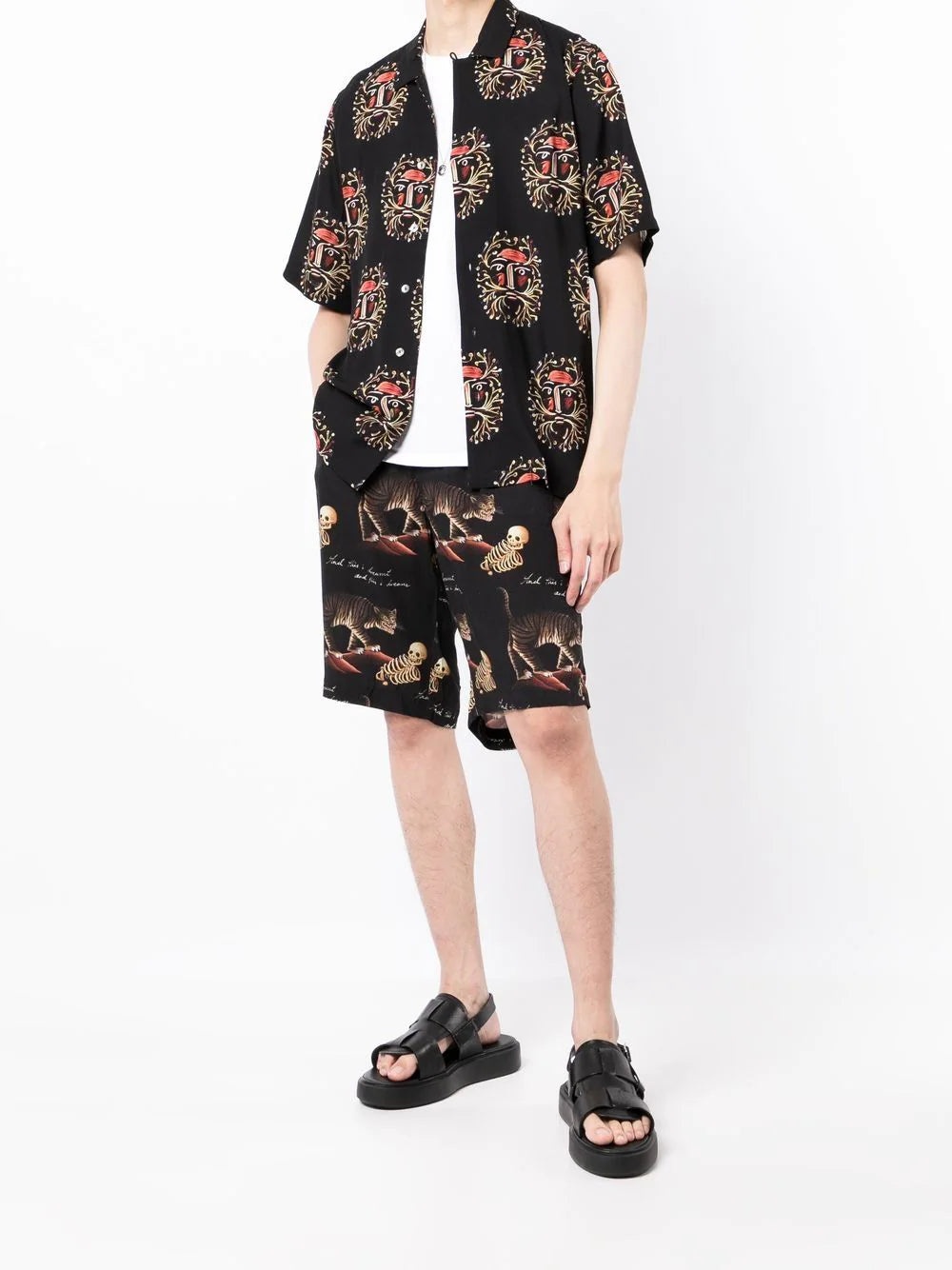 DREAMT MOTIF-PRINT BERMUDA SHORTS - 2