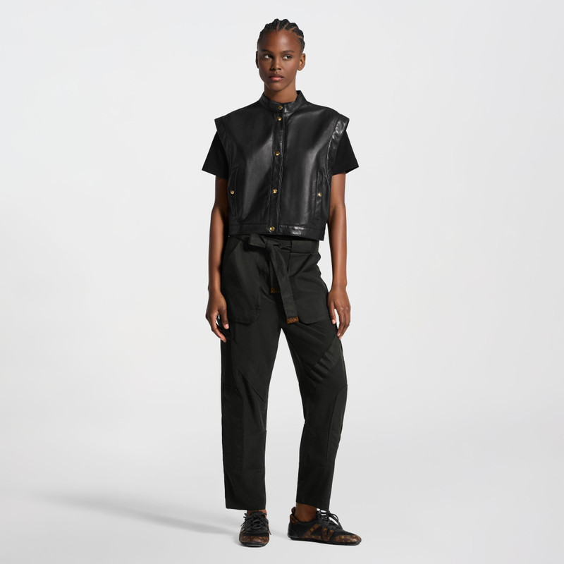 Louis Vuitton Leather and Nylon Gilet outlook