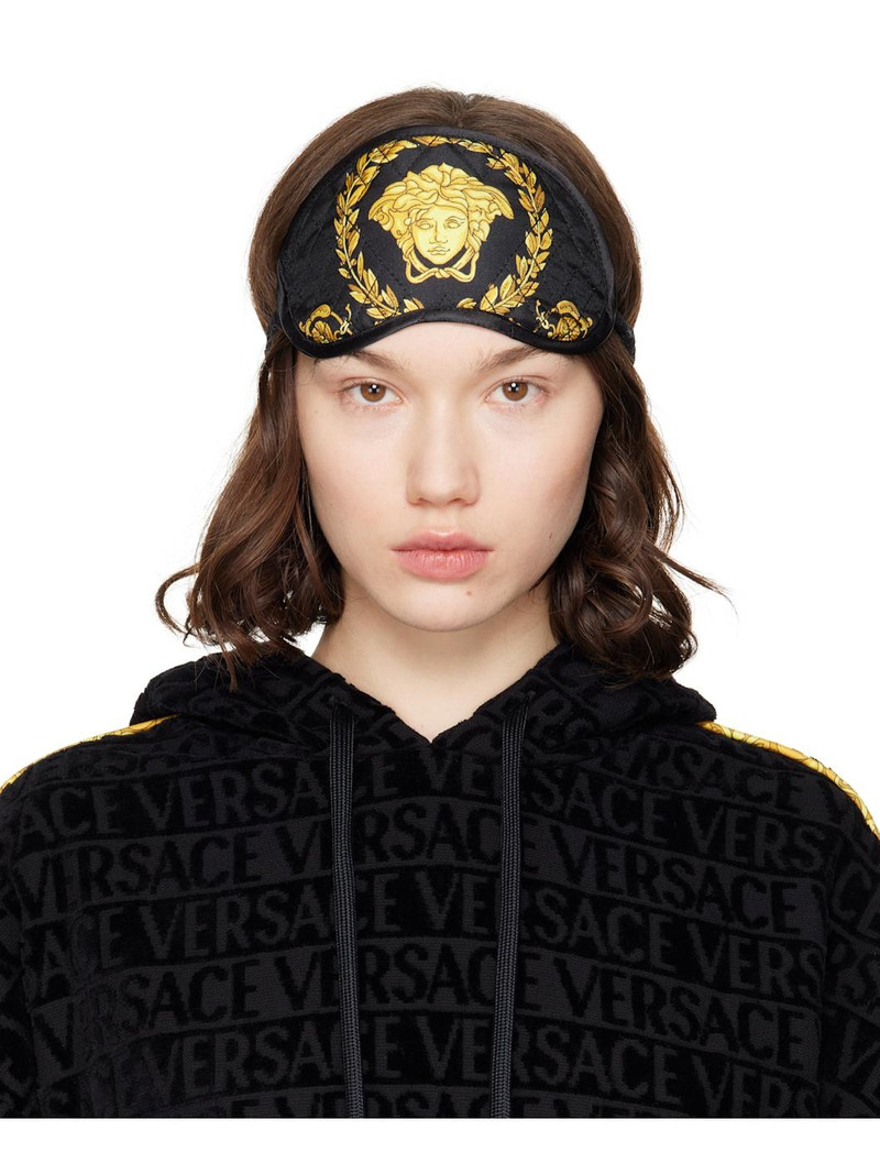 Black & Gold Crete de Fleur Sleep Mask 1