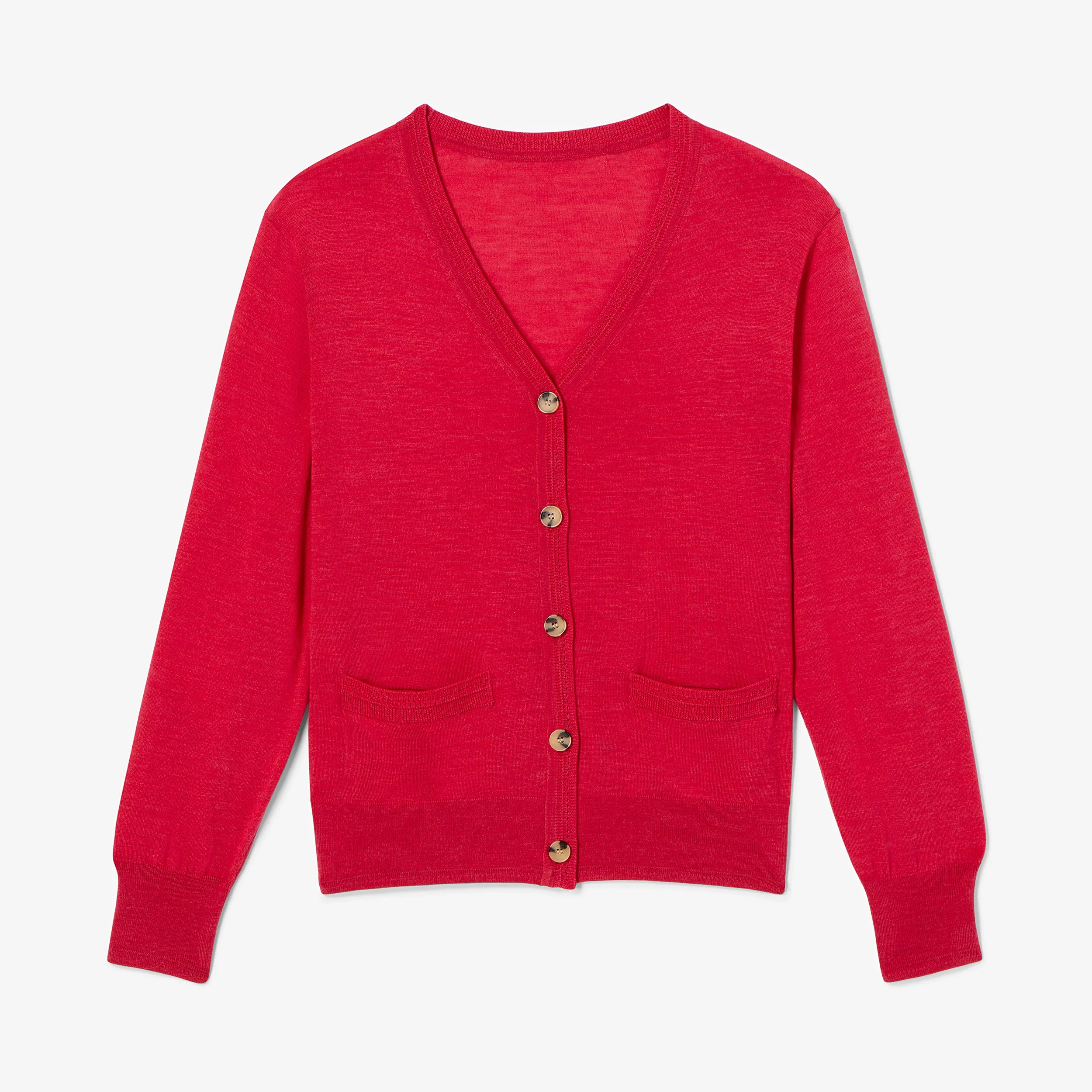 Rosalia Pointelle Cardigan - Light Merino - 1