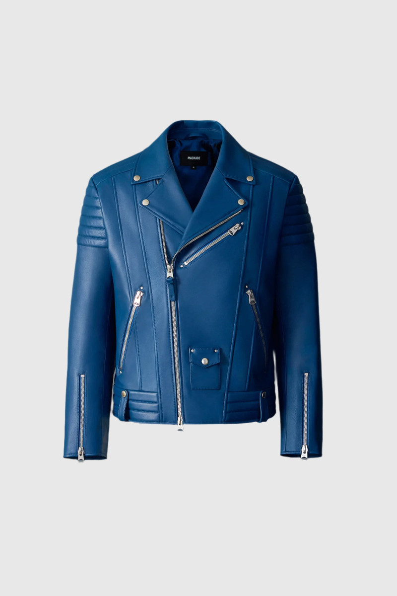 MACKAGE Kenneth Leather Perfecto Biker Jacket outlook