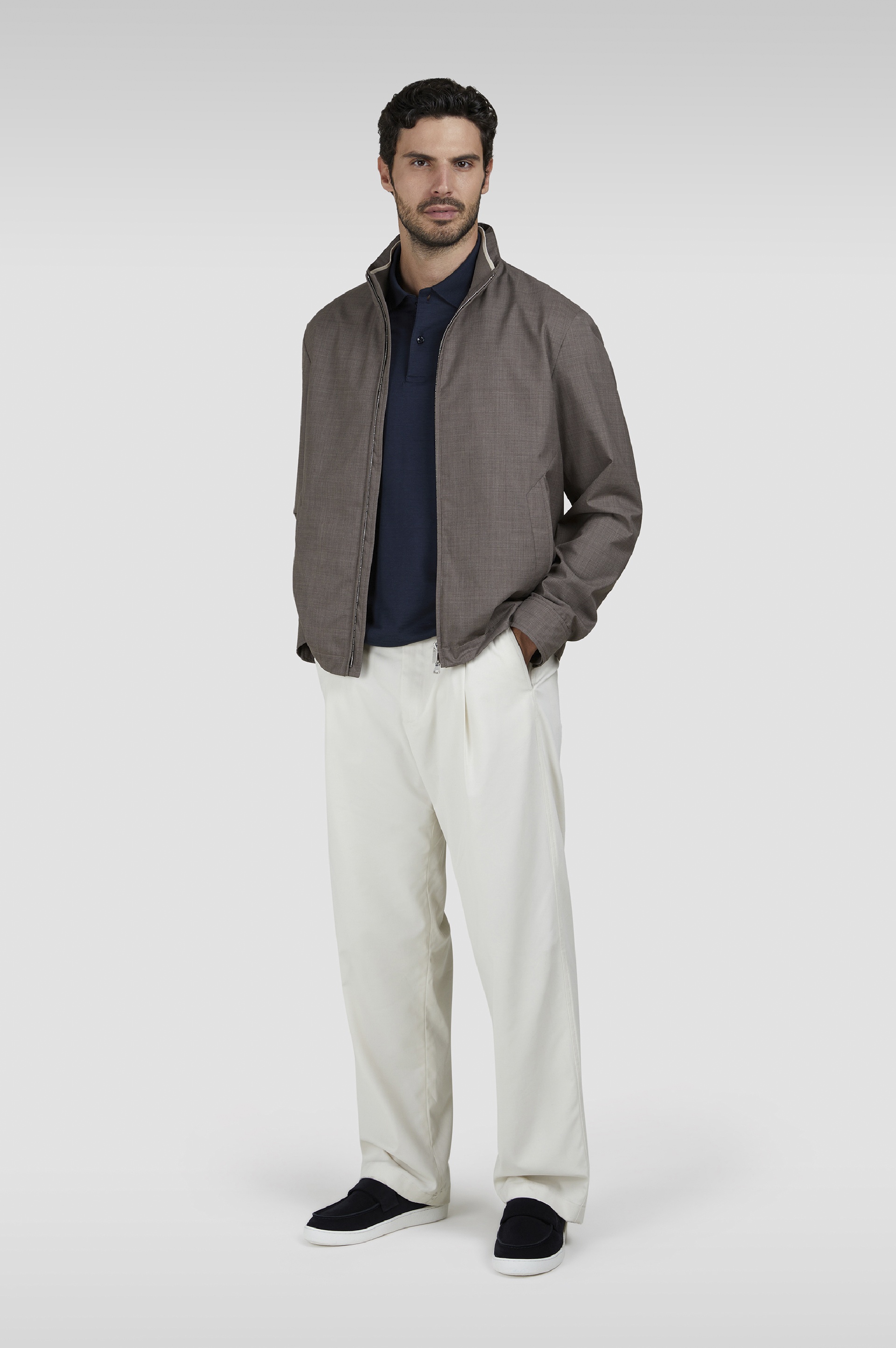 WOOL AND SILK BOMBER - 2